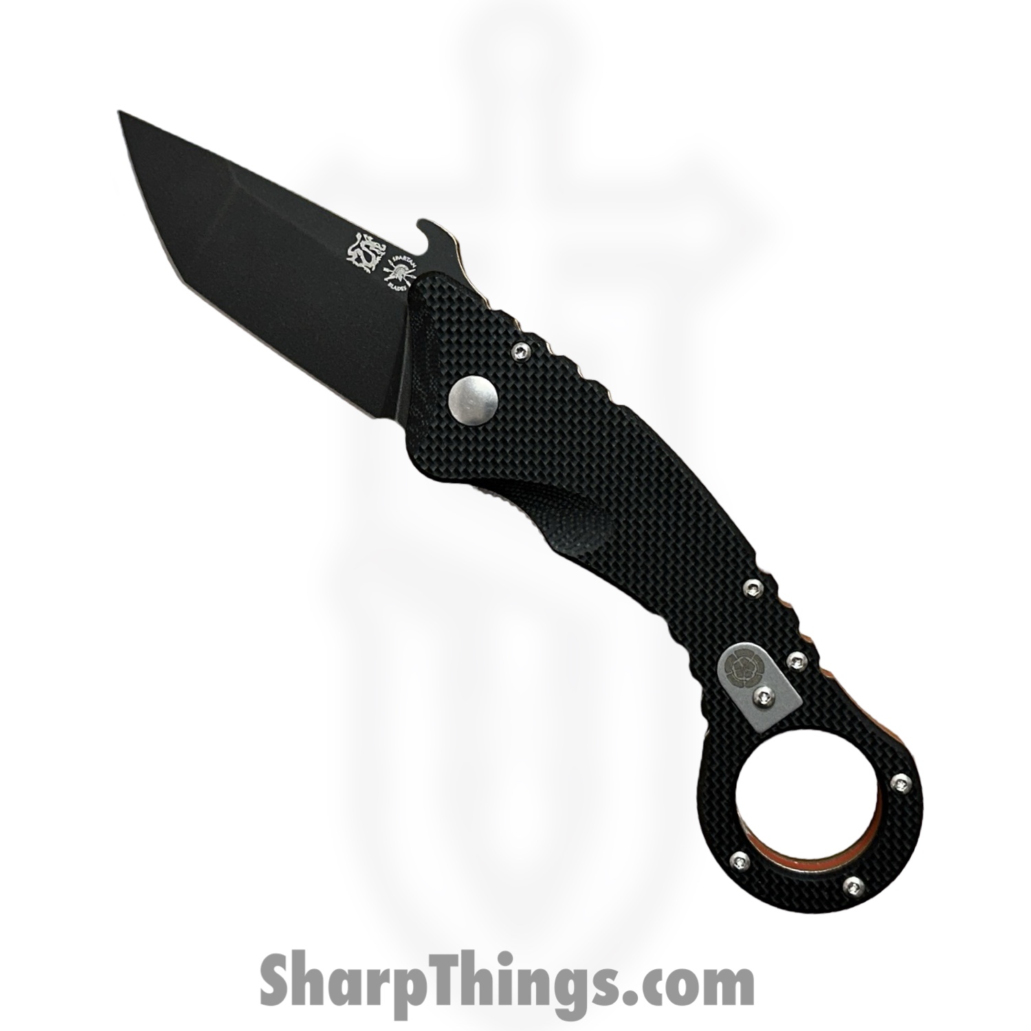 Spartan Blades - SFBL9BK - SHOTO - Folding Knife - 154CM Coated Tanto - G10 - Black Red