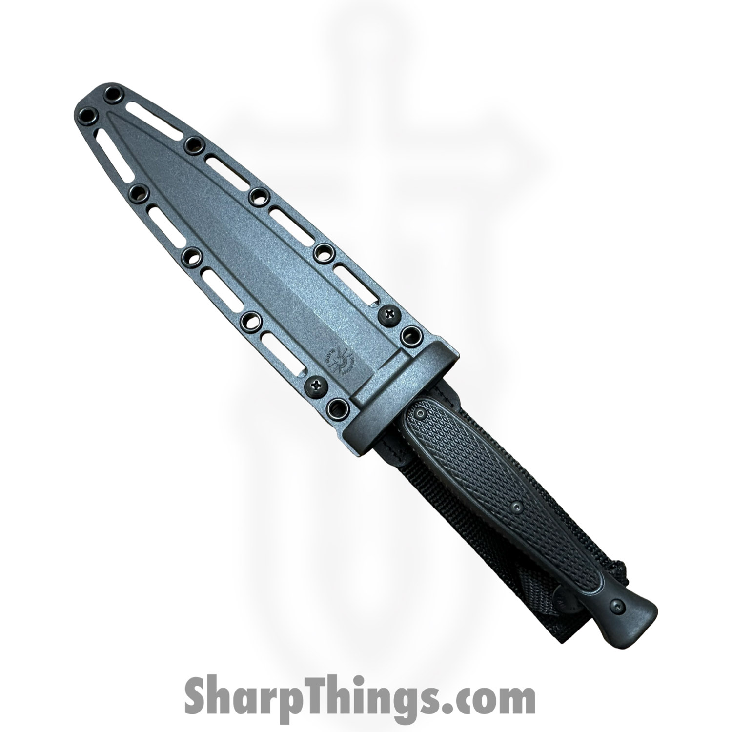 Spartan Blades - SBBL3BK - Spartan George Raider Dagger - Fixed Blade Knife - SK5 HC Coated Dagger - Injection Molded - Black - Image 4
