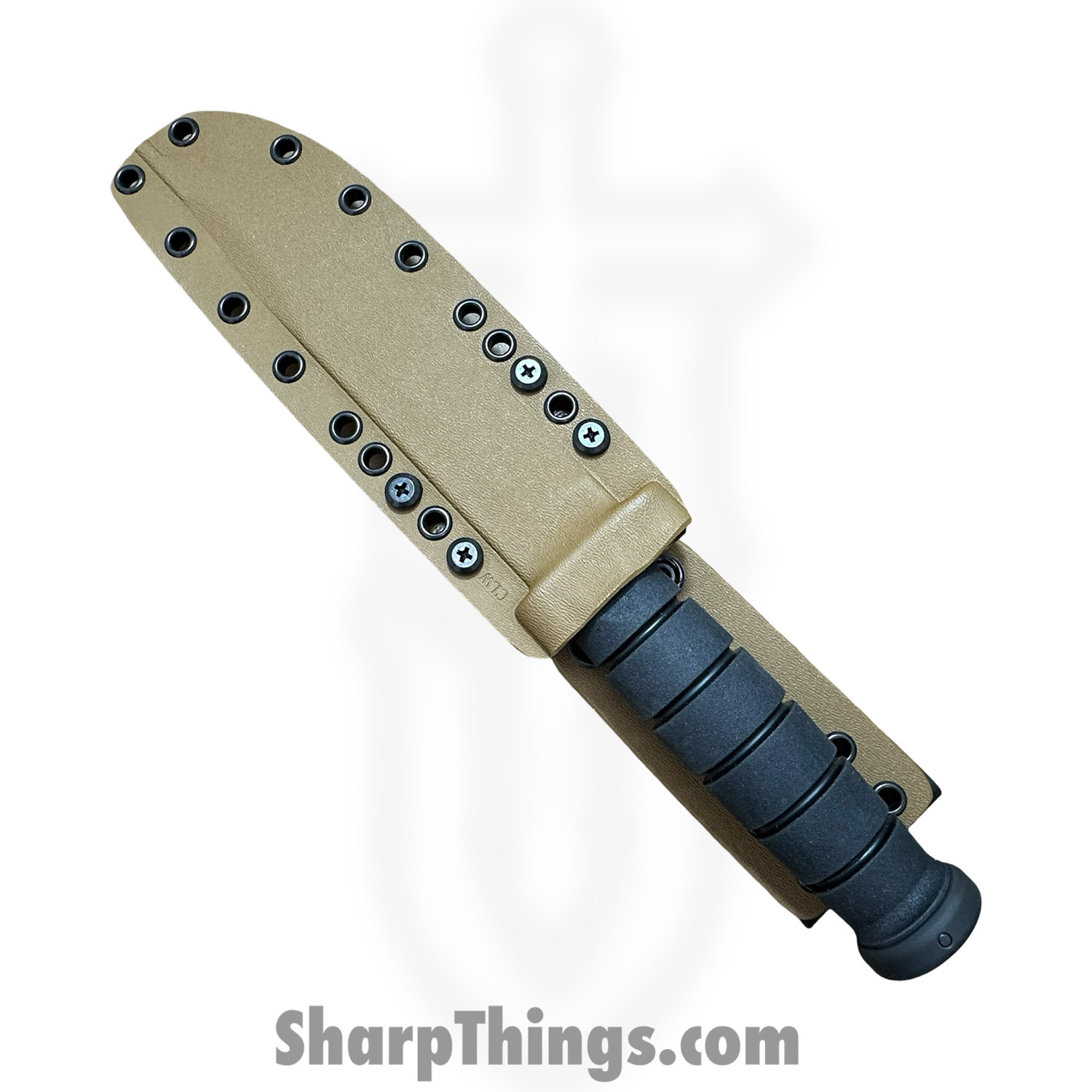 Spartan Blades - SB54BKBKKYTN - Spartan Ka-Bar Kydex - Fixed Blade Knife - CPM MagnaCut Coated Clip Point - Kraton G - Black Tan - Image 3
