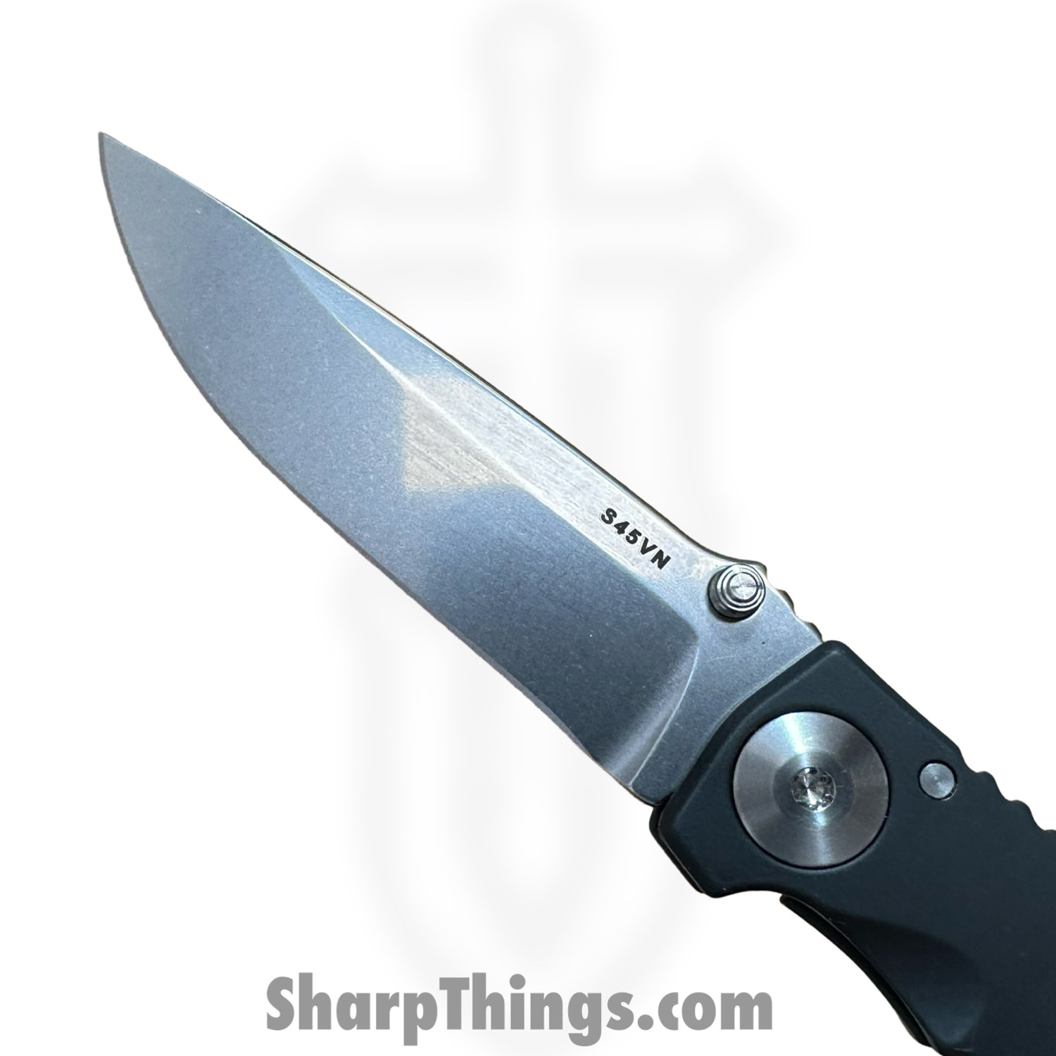 Spartan Blades - SF10CUSPVD - Harsey Folder 3.25 - Folding Knife - CPM S45VN Stonewash Drop Point - Titanium - Black - Image 5