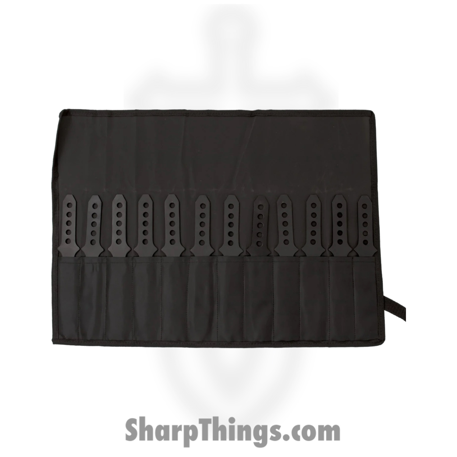 Tiger Throwers - TK-40-8-12 - 12 Piece 8.5 Inch Throwing Knife Set - Fixed Blade Knife - German Surgical Steel Coated Dagger - Steel - Black - Image 2