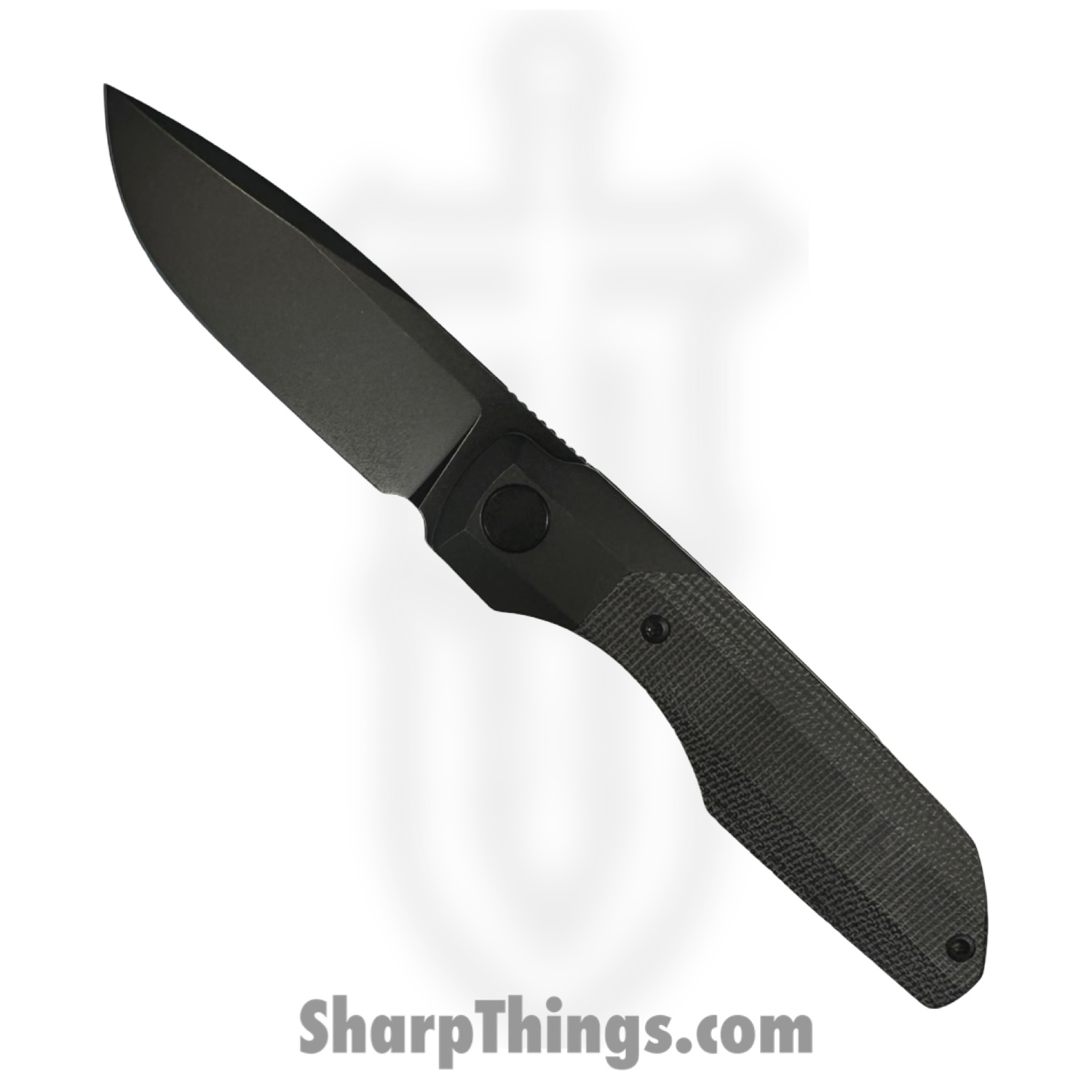 Vero Engineering - V-VS-BMM$-fk-0290-S - Synapse - Folding Knife - M390 Blackwash Drop Point - Micarta - Black