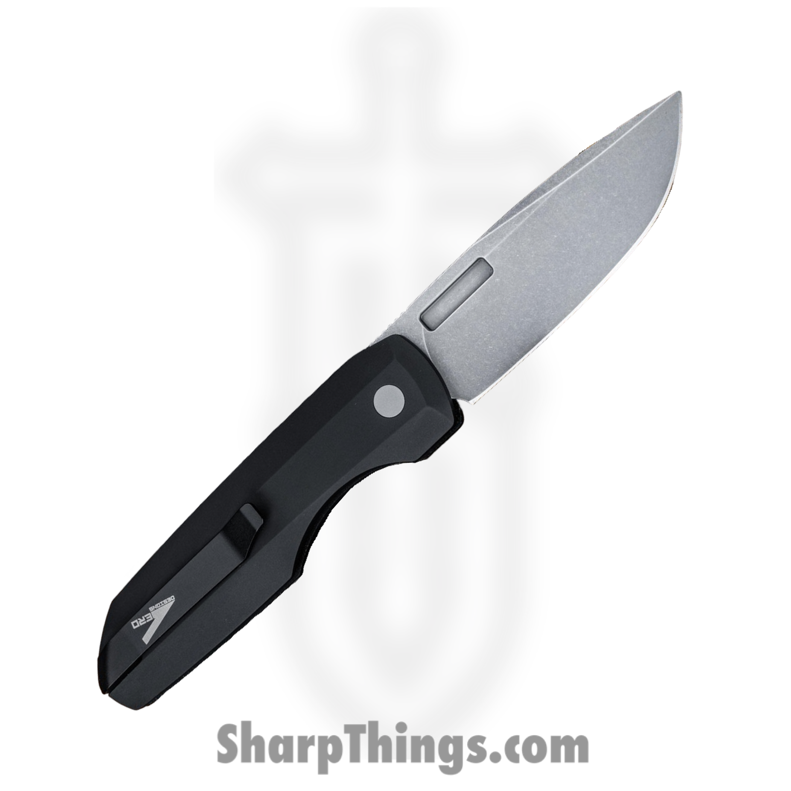 ProTech - VERO1211-BLK MIC - Vero Synapse - Automatic Knife - CPM MagnaCut Stonewash Drop Point - Aluminum Canvas Micarta - Black - Image 2
