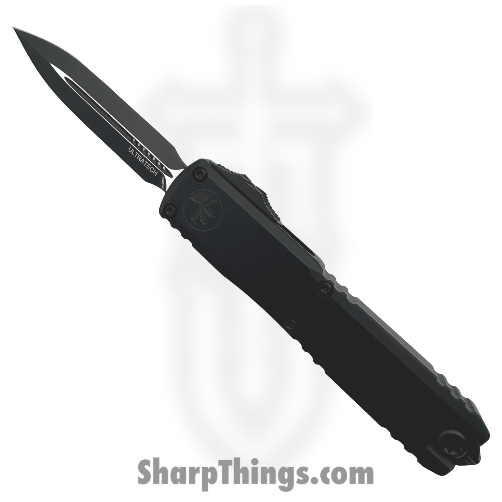 Microtech - 1122-1T - Ultratech ZBP - OTF Auto - M390MK Coated Double Edge - 6061-T6 Aluminum - Black