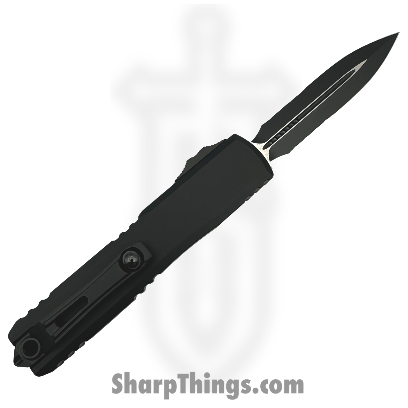 Microtech - 1122-1T - Ultratech ZBP - OTF Auto - M390MK Coated Double Edge - 6061-T6 Aluminum - Black - Image 4