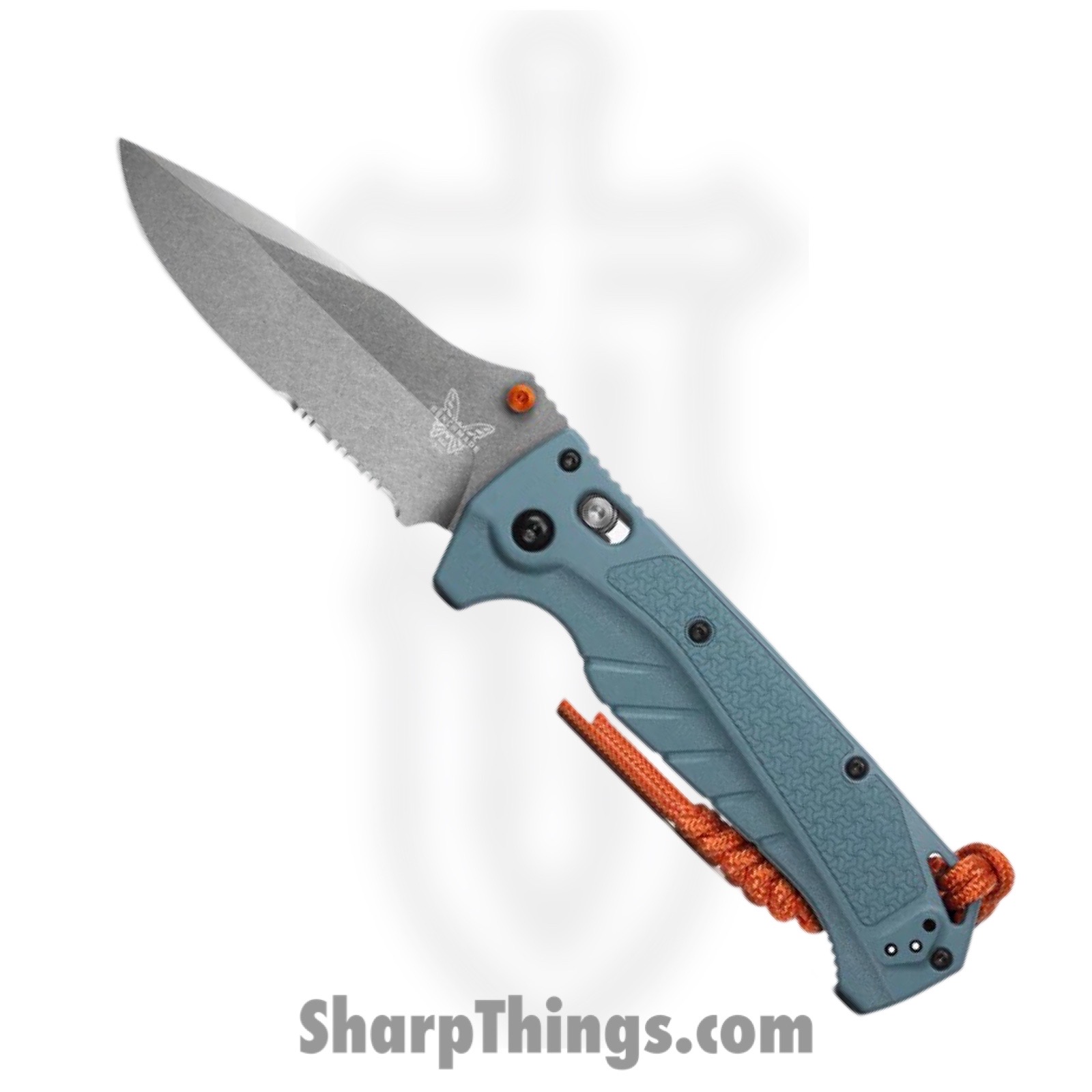Benchmade - 18060S - Adira - Folding Knife - CPM MagnaCut Stonewash Drop Point P/S - Grivory - Depth Blue
