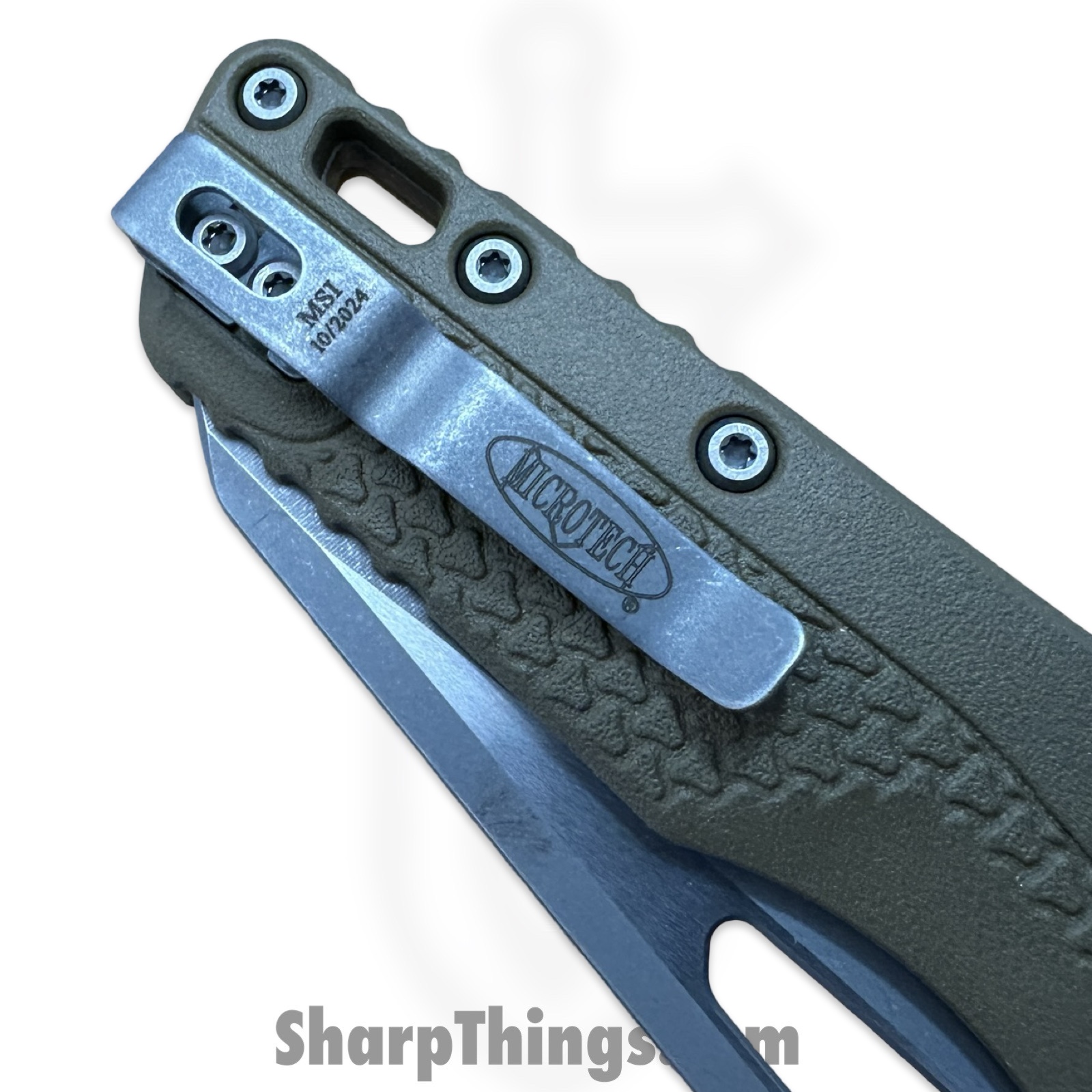 Microtech - 210T-11APPMDE - MSI® RAM-LOK Tri-Grip - Folding Knife - P/S M390MK Apocalyptic Reverse Tanto - Polymer - Flat Dark Earth - Image 11