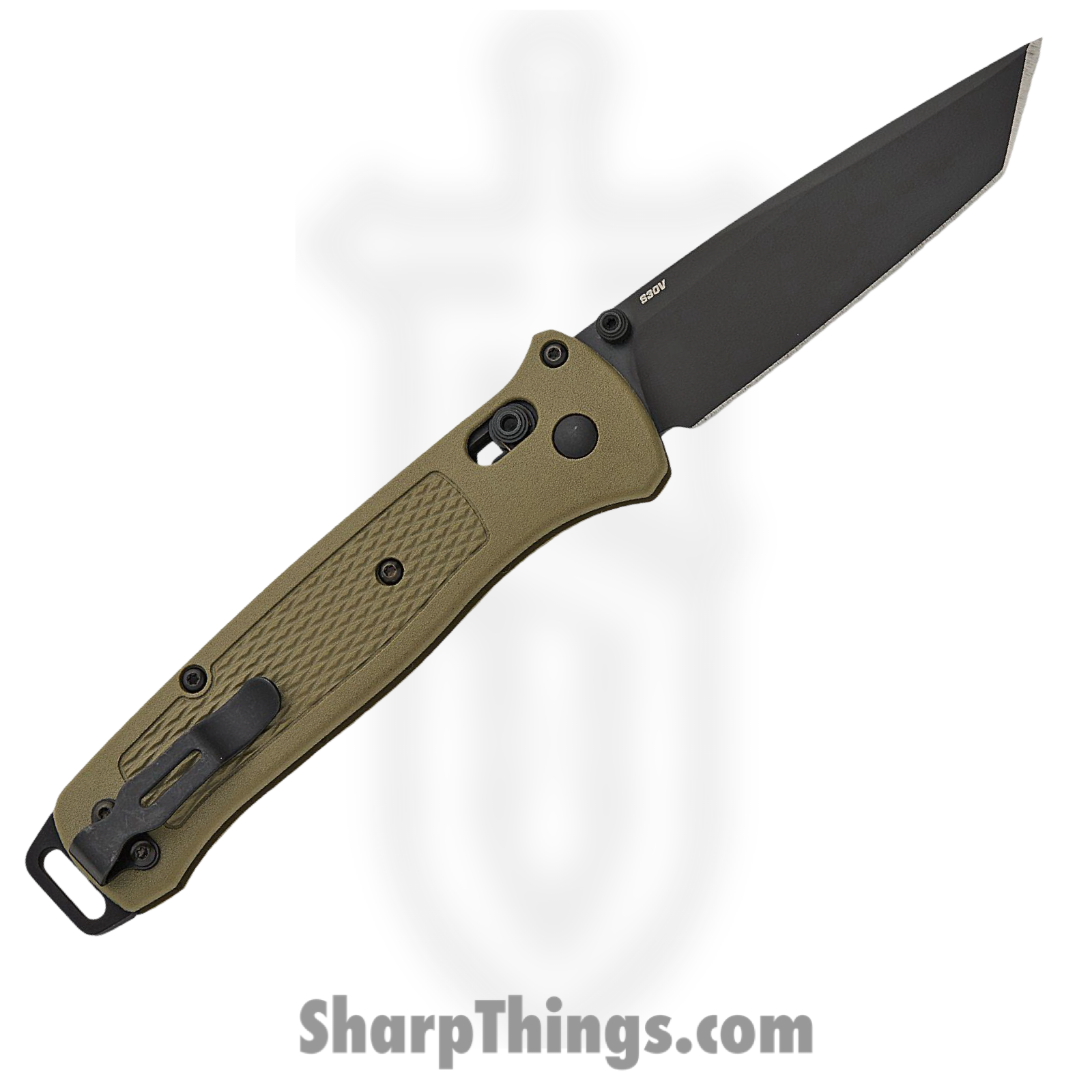Benchmade - 537BK-06 - Bailout - Folding Knife - CPM S30V Coated Tanto - Grivory - Ranger Green - Image 2