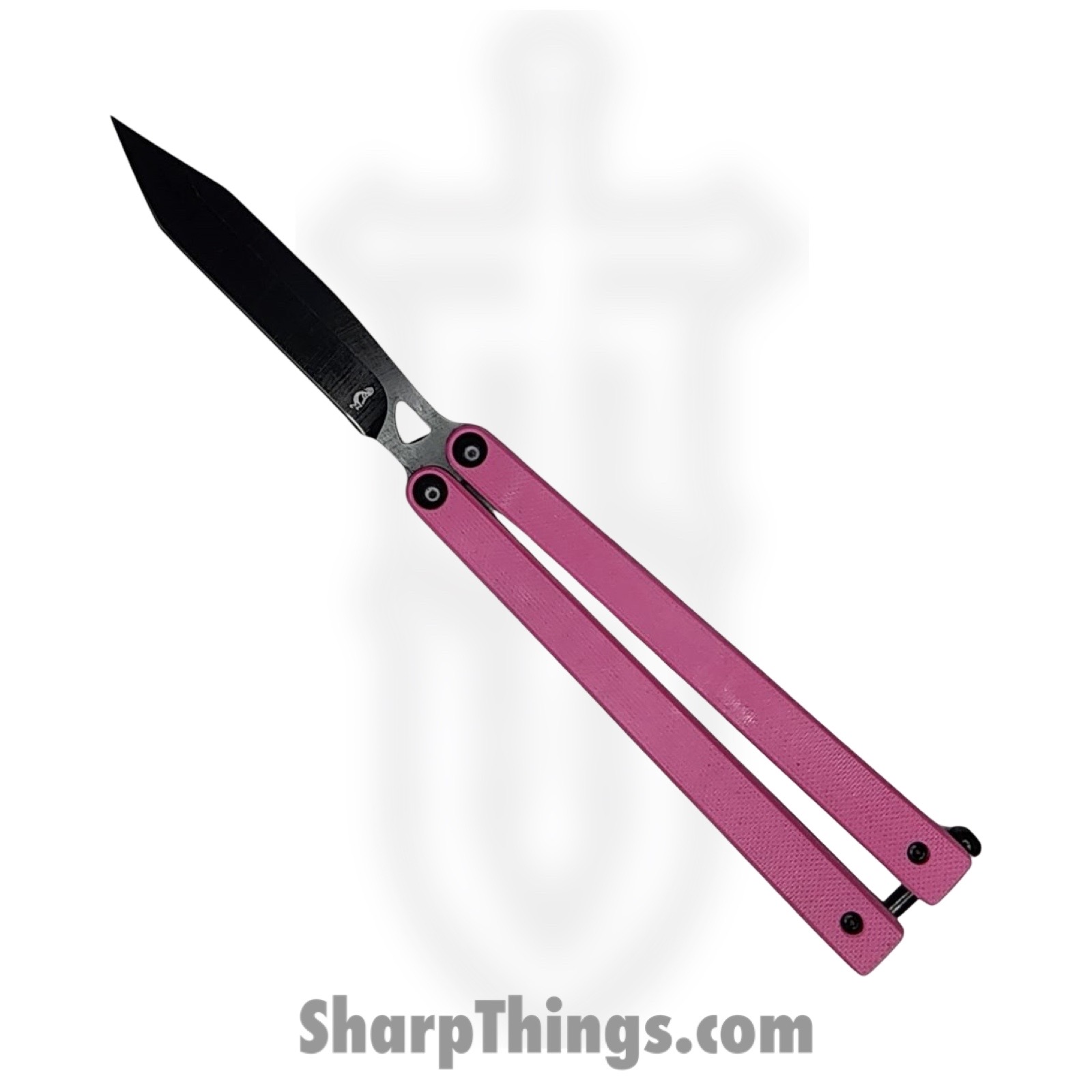 VOC - BK150 - Butterfly Knife - Balisong - 440 SS Coated Tanto - G10 - Pink