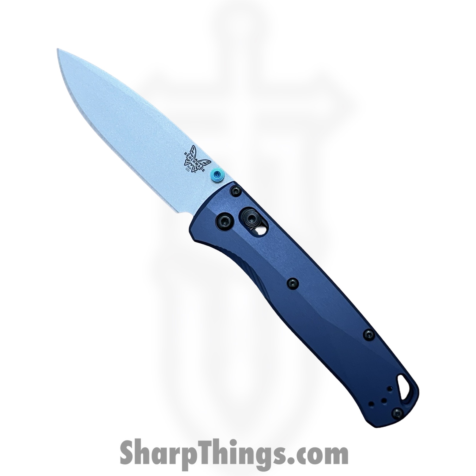 Benchmade - 535SL-13 - Seasonal Bugout - Folding Knife - CPM S90V Coated Drop Point - Aluminum - Crater Blue