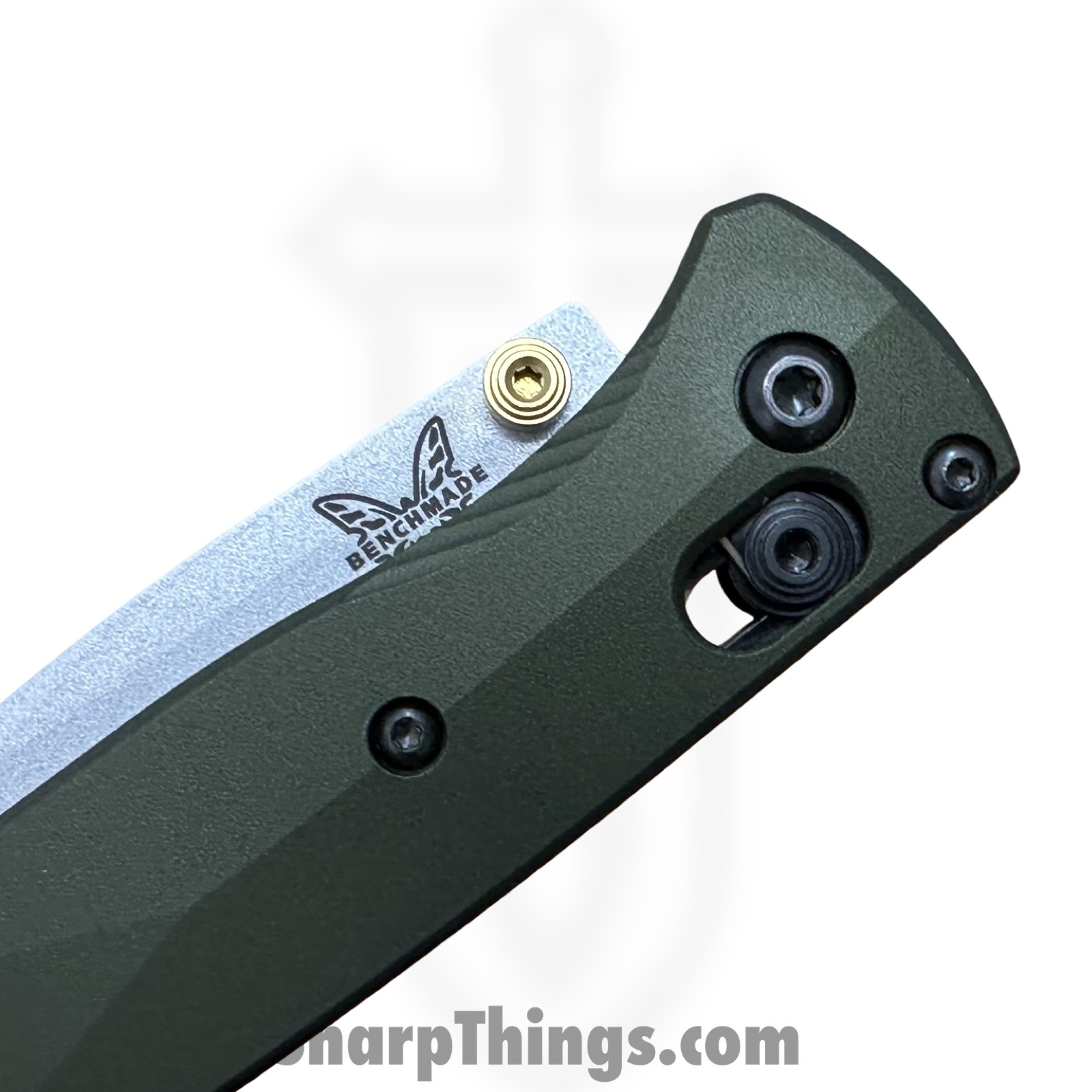 Benchmade - 533SL-10 - Seasonal Mini Bugout - Folding Knife - CPM S90V Coated Drop Point - Aluminum - Woodland Green - Image 5