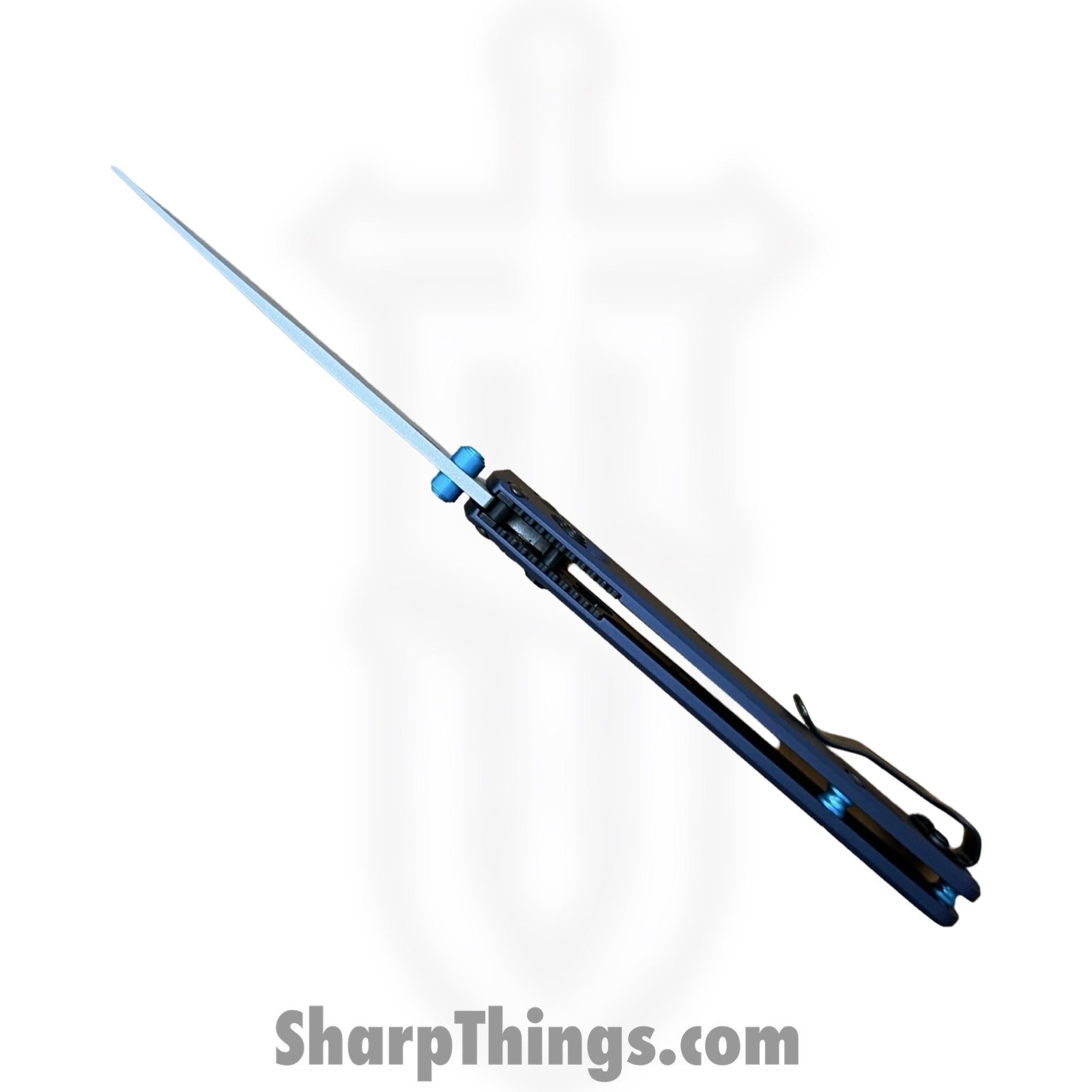 Benchmade - 535SL-13 - Seasonal Bugout - Folding Knife - CPM S90V Coated Drop Point - Aluminum - Crater Blue - Image 9