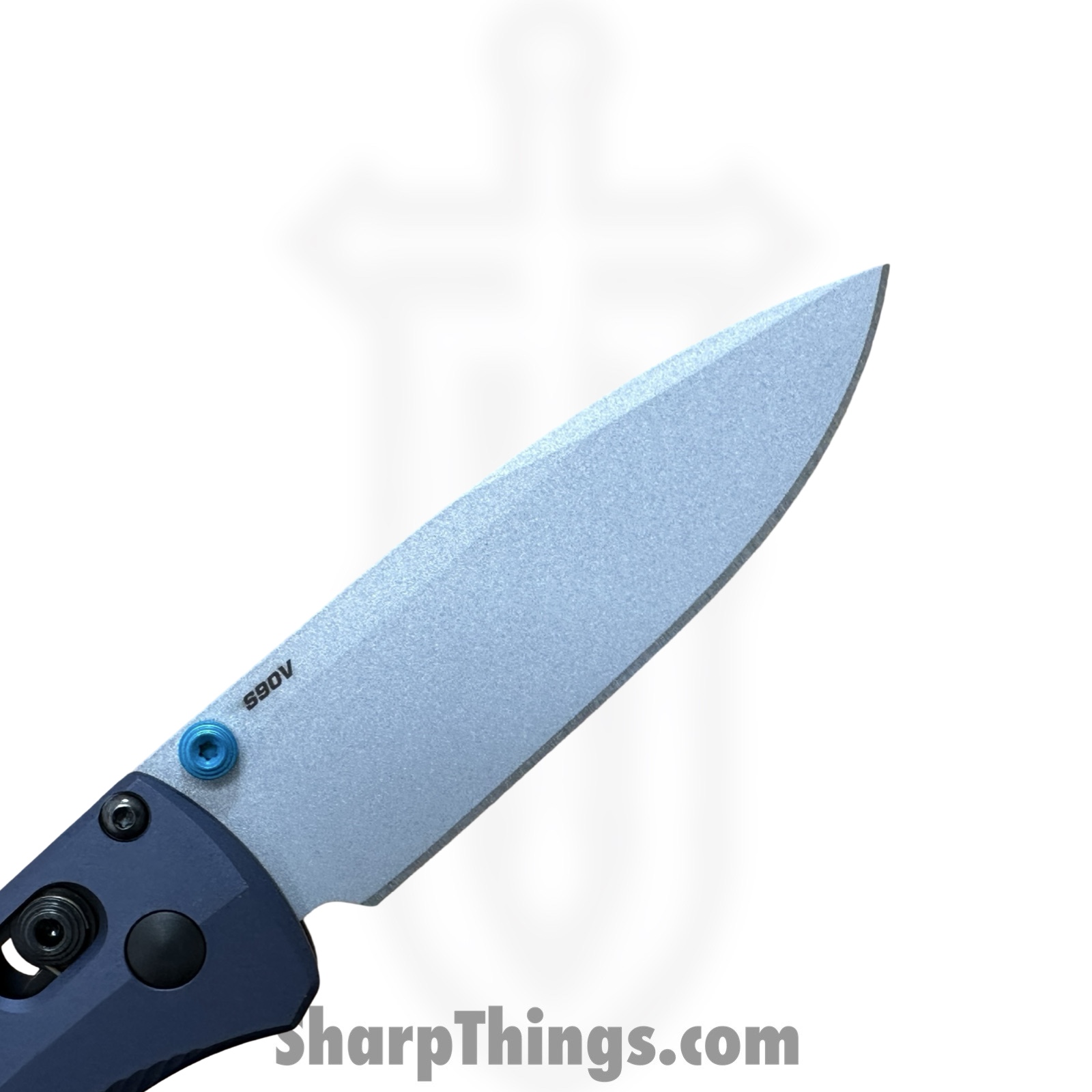 Benchmade - 535SL-13 - Seasonal Bugout - Folding Knife - CPM S90V Coated Drop Point - Aluminum - Crater Blue - Image 8