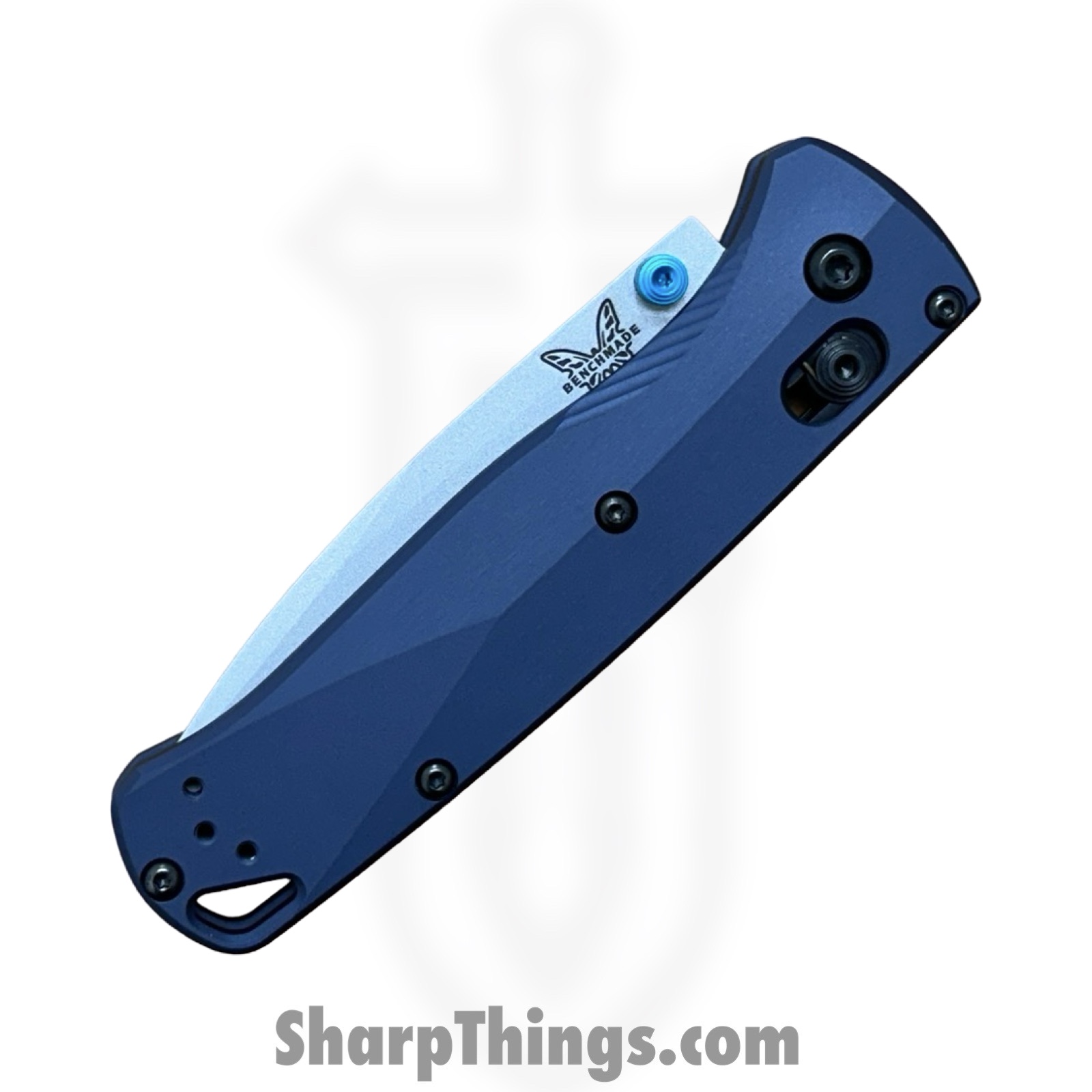 Benchmade - 535SL-13 - Seasonal Bugout - Folding Knife - CPM S90V Coated Drop Point - Aluminum - Crater Blue - Image 5