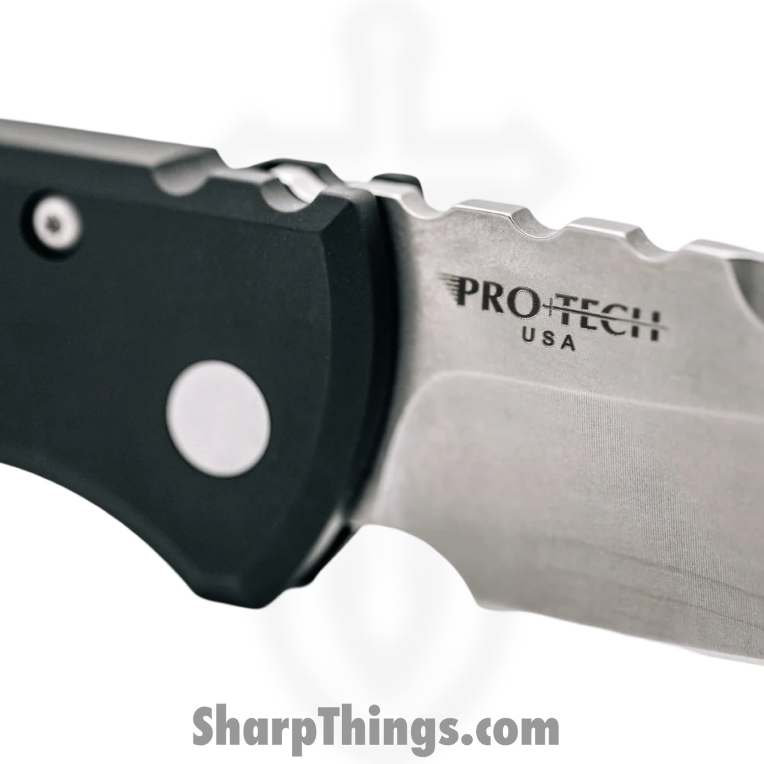 Chaves Knives - CK-1A10-2B3F-12D5 - Redencion 229 Auto - Automatic Knife - S35VN Stonewash Tanto - Aluminum - Blue - Image 5