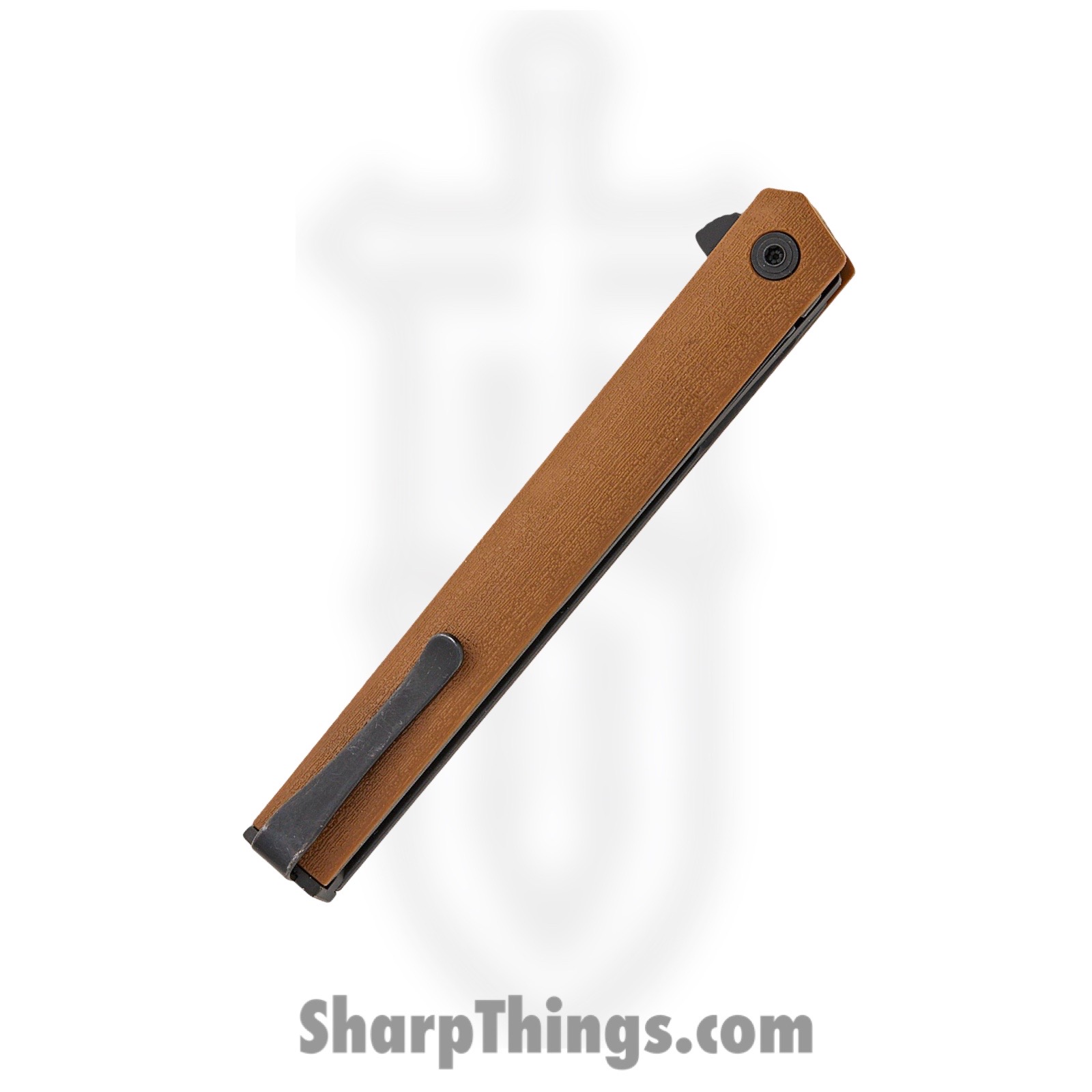 CRKT - CR7097DK - CEO Gentleman's Flipper - Folding Knife - AUS-8 Coated Drop Point - GRN - Tan - Image 4