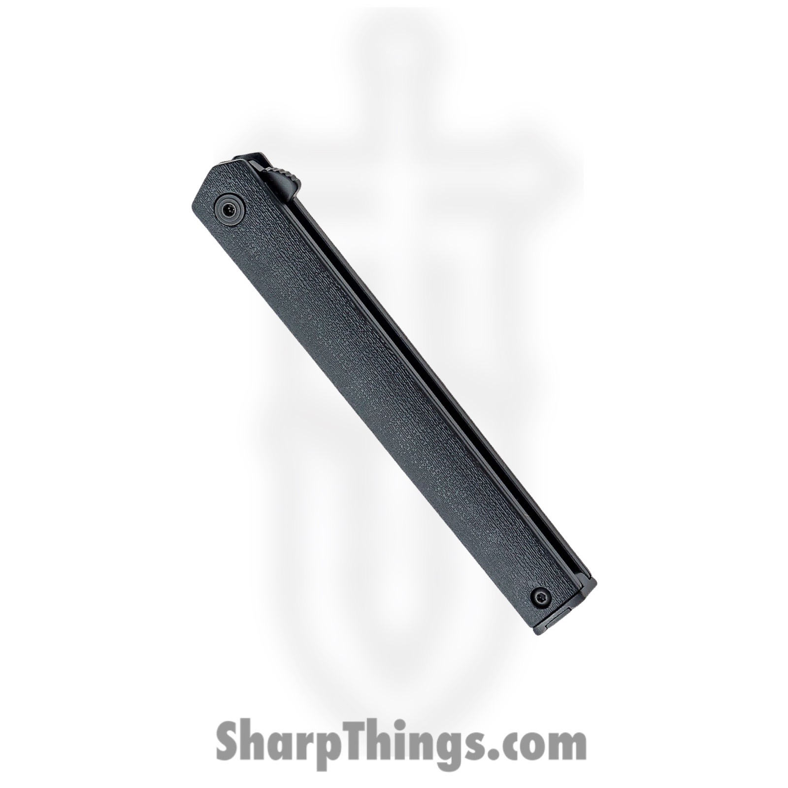 CRKT - CR7097K - CEO Gentleman's Flipper - Folding Knife - AUS-8 Coated Drop Point - GRN - Black - Image 2