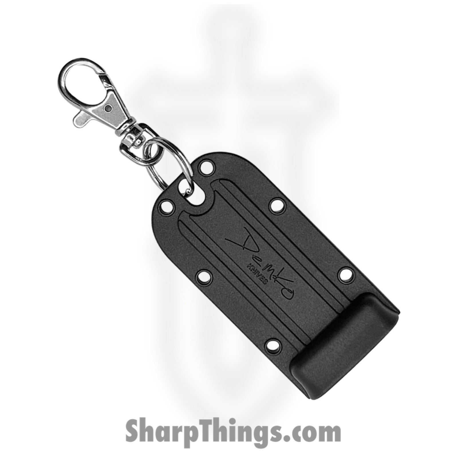 Demko Knives - 4034SS Clip - Armiger 2 - Fixed Blade Knife - 4034 SS Satin Clip Point - TPR - Black - Image 2