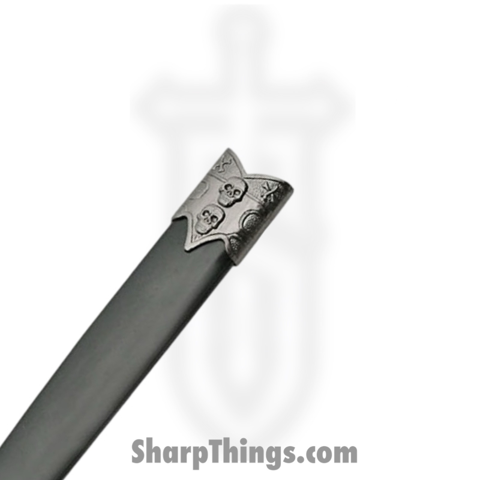 VOC - 211348 - 13.5" Skull Dagger - Fixed Blade Knife - Stainless Satin Dagger - Silver - Image 4