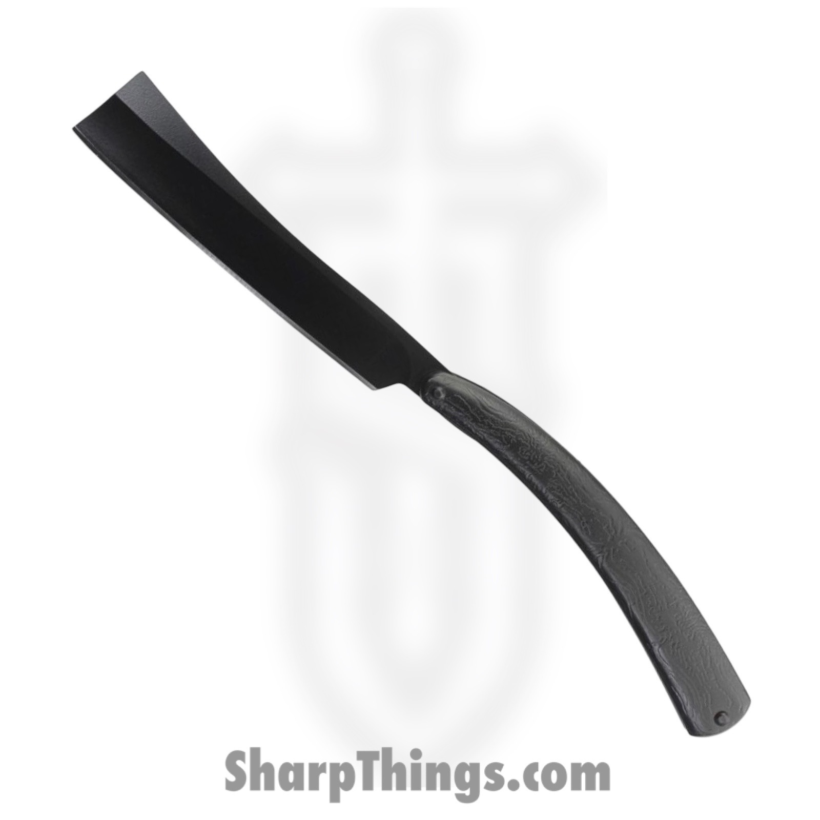 Razor Tactical - RT-7370BK - 7.25" Straight Razor - Folding Knife - Stainless Coated - Metal - Black