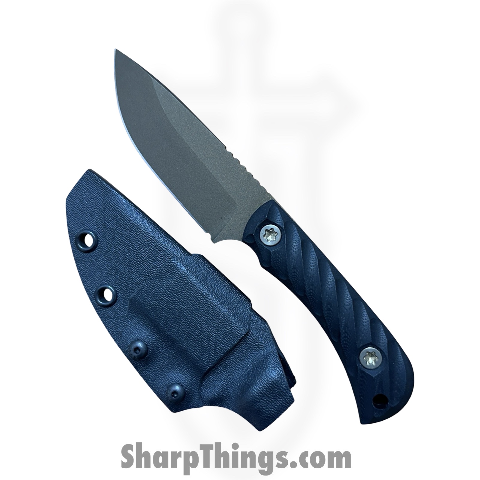 Half Face Blades - HFBCAVJRG10BZ - Cav Jr - Fixed Blade Knife - S45VN Midnight Bronze Cerakote Drop Point - G10 - Bronze - Image 6