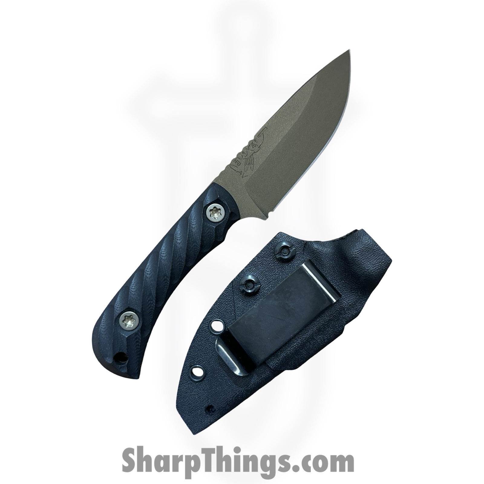 Half Face Blades - HFBCAVJRG10BZ - Cav Jr - Fixed Blade Knife - S45VN Midnight Bronze Cerakote Drop Point - G10 - Bronze - Image 7