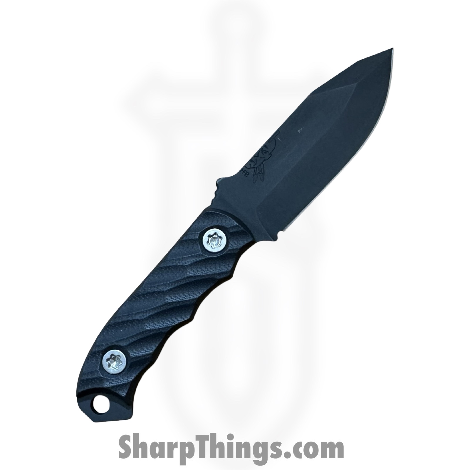 Half Face Blades - HFBDISCBG10BK - Disaster Cub - Fixed Blade Knife - S45VN Armor Black Cerakote Spear Point - G10 - Black - Image 2