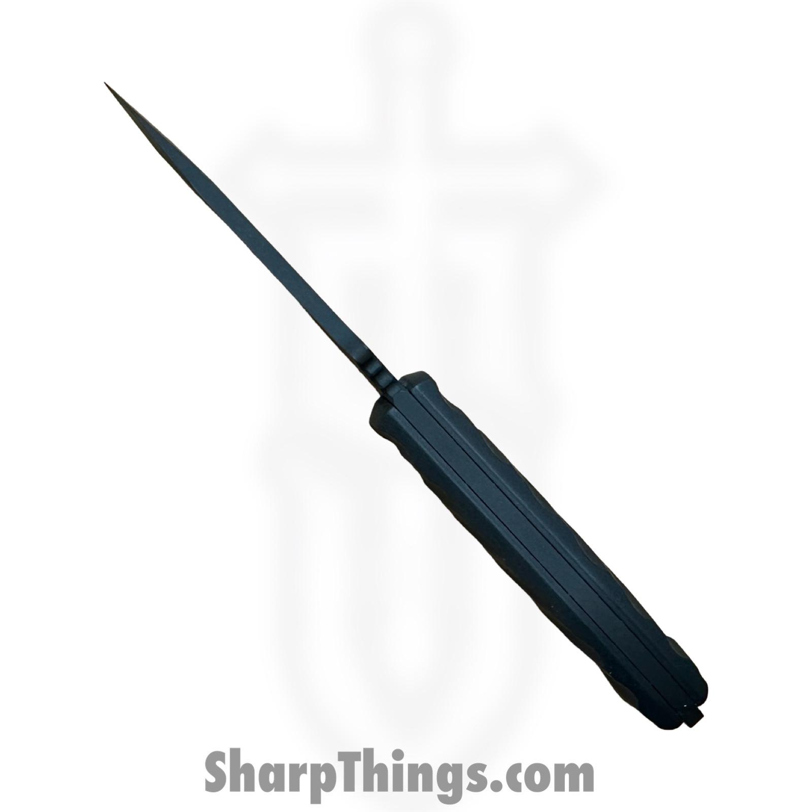 Half Face Blades - HFBDISCBG10BK - Disaster Cub - Fixed Blade Knife - S45VN Armor Black Cerakote Spear Point - G10 - Black - Image 3