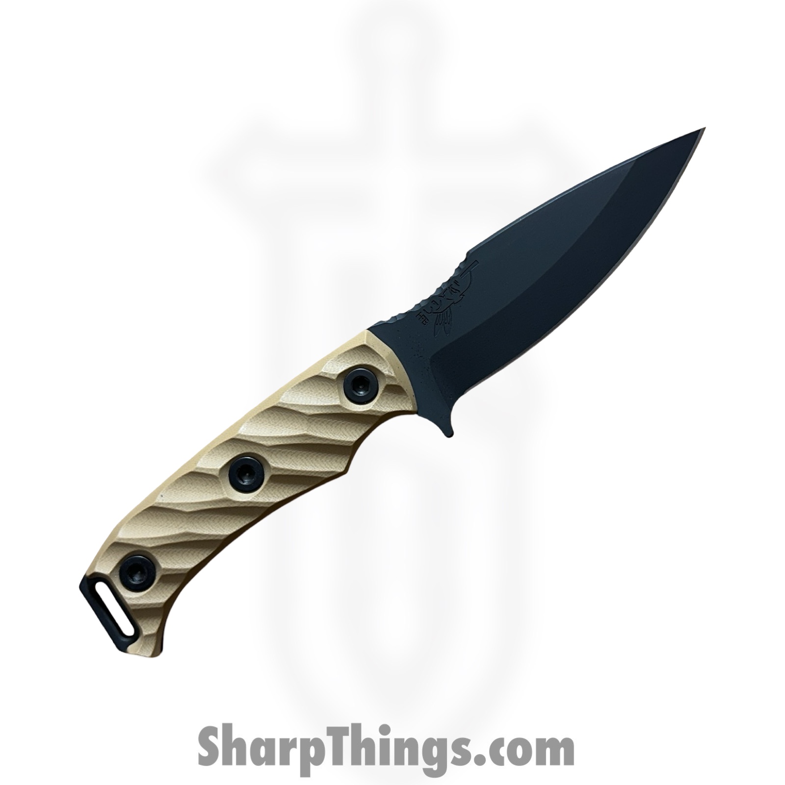 Half Face Blades - HFBISHG10TA - Ishi - Fixed Blade Knife - S45VN Coated Drop Point - G10 - Tan - Image 2