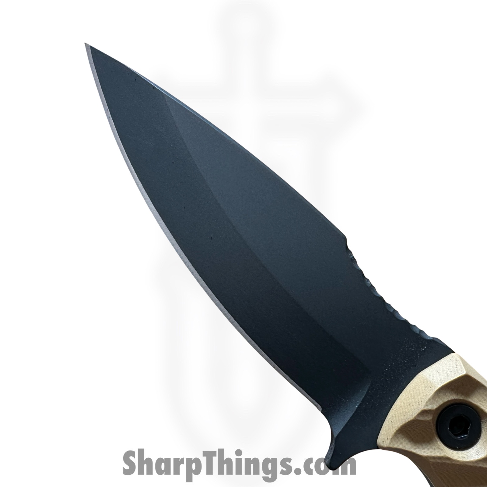 Half Face Blades - HFBISHG10TA - Ishi - Fixed Blade Knife - S45VN Coated Drop Point - G10 - Tan - Image 5