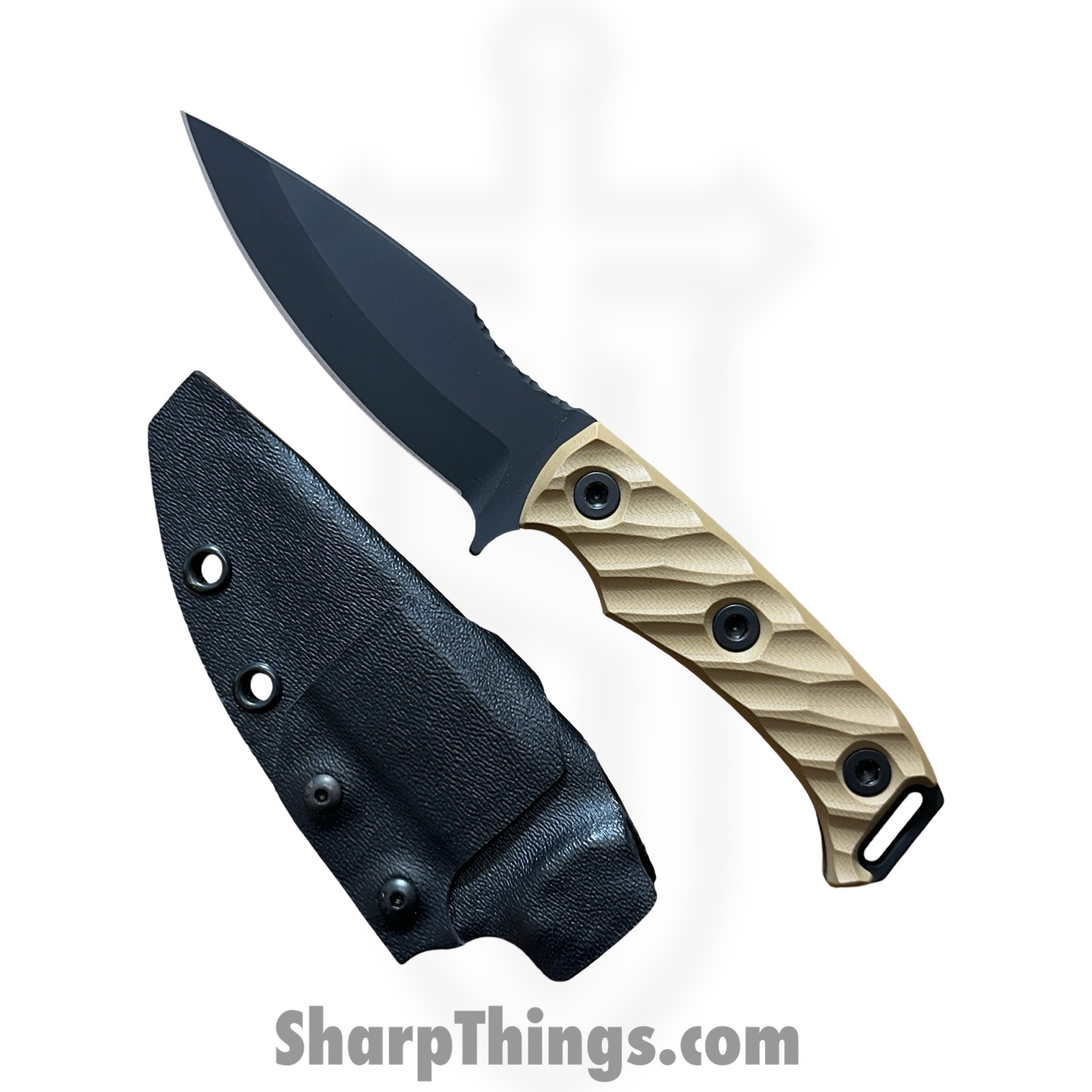 Half Face Blades - HFBISHG10TA - Ishi - Fixed Blade Knife - S45VN Coated Drop Point - G10 - Tan - Image 7