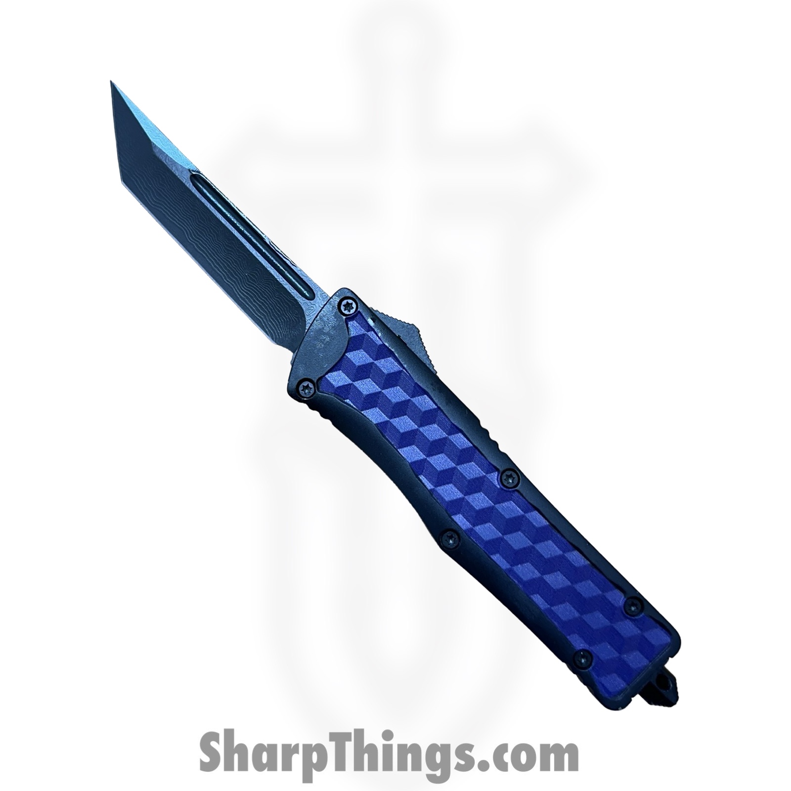 VOC - OTF915 - Large - OTF Auto - 440 SS Coated Tanto - Aluminum - Black/Purple