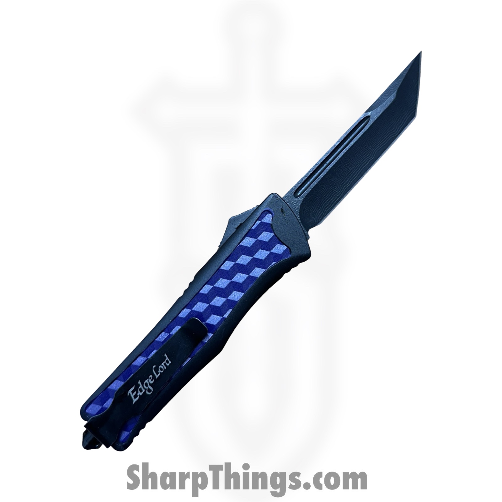 VOC - OTF915 - Large - OTF Auto - 440 SS Coated Tanto - Aluminum - Black/Purple - Image 2