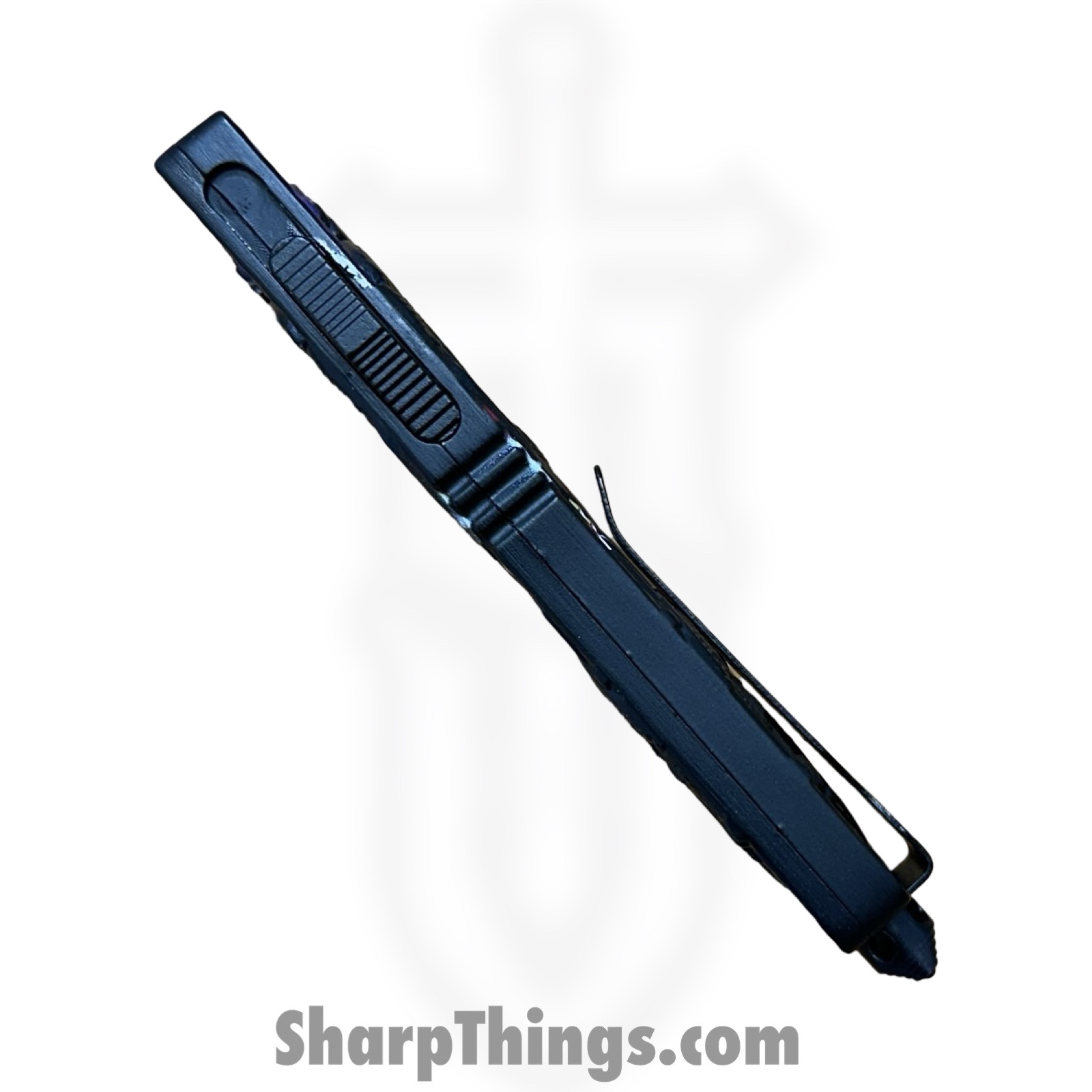 VOC - OTF924 - Large Liberty - OTF Auto - 440 SS Coated Tanto - Aluminum - Black - Image 7
