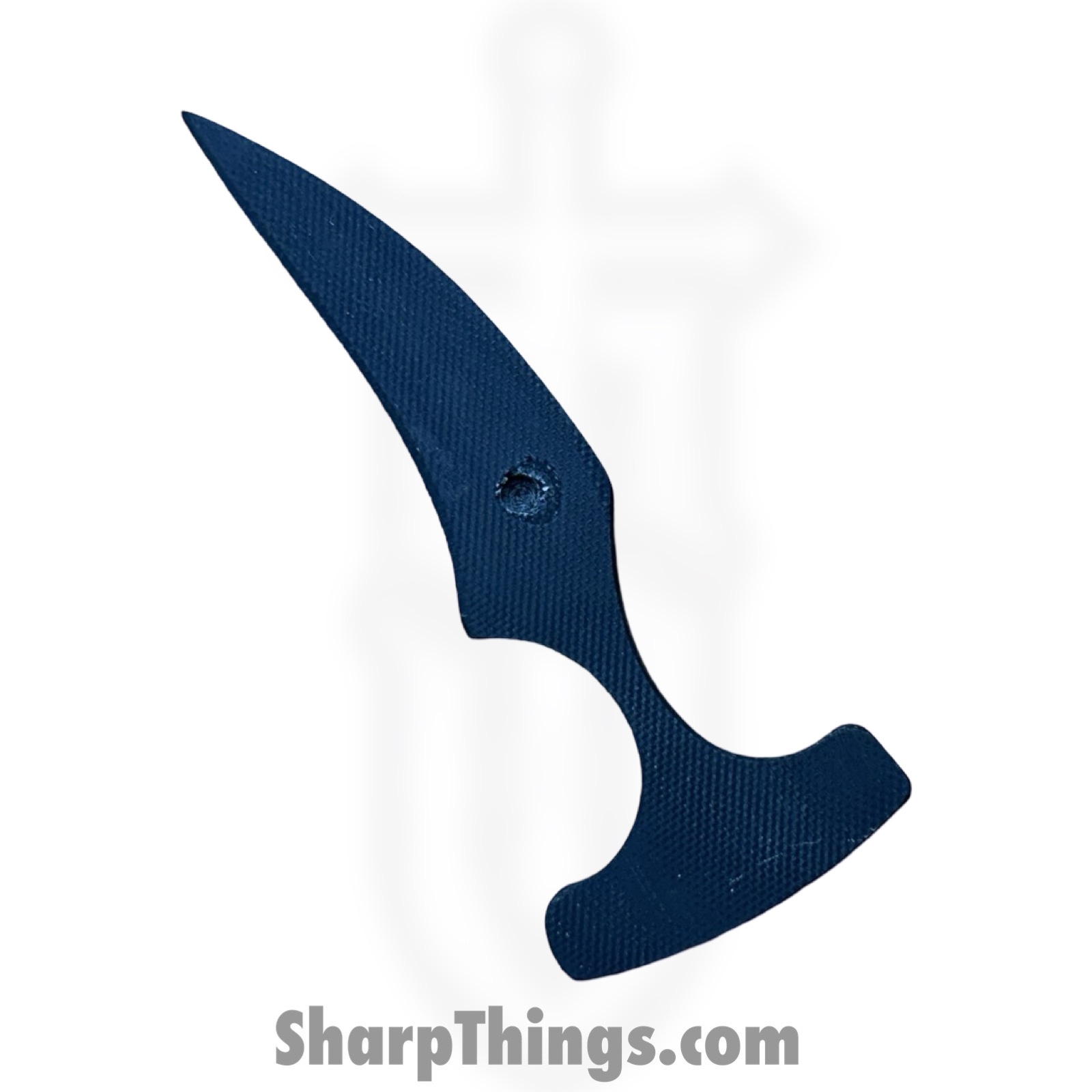 Revenant Corps - RCClvGrl - Clever Girl - Fixed Blade Knife - G-10 Coated Hawkbill - G10 - Black - Image 3