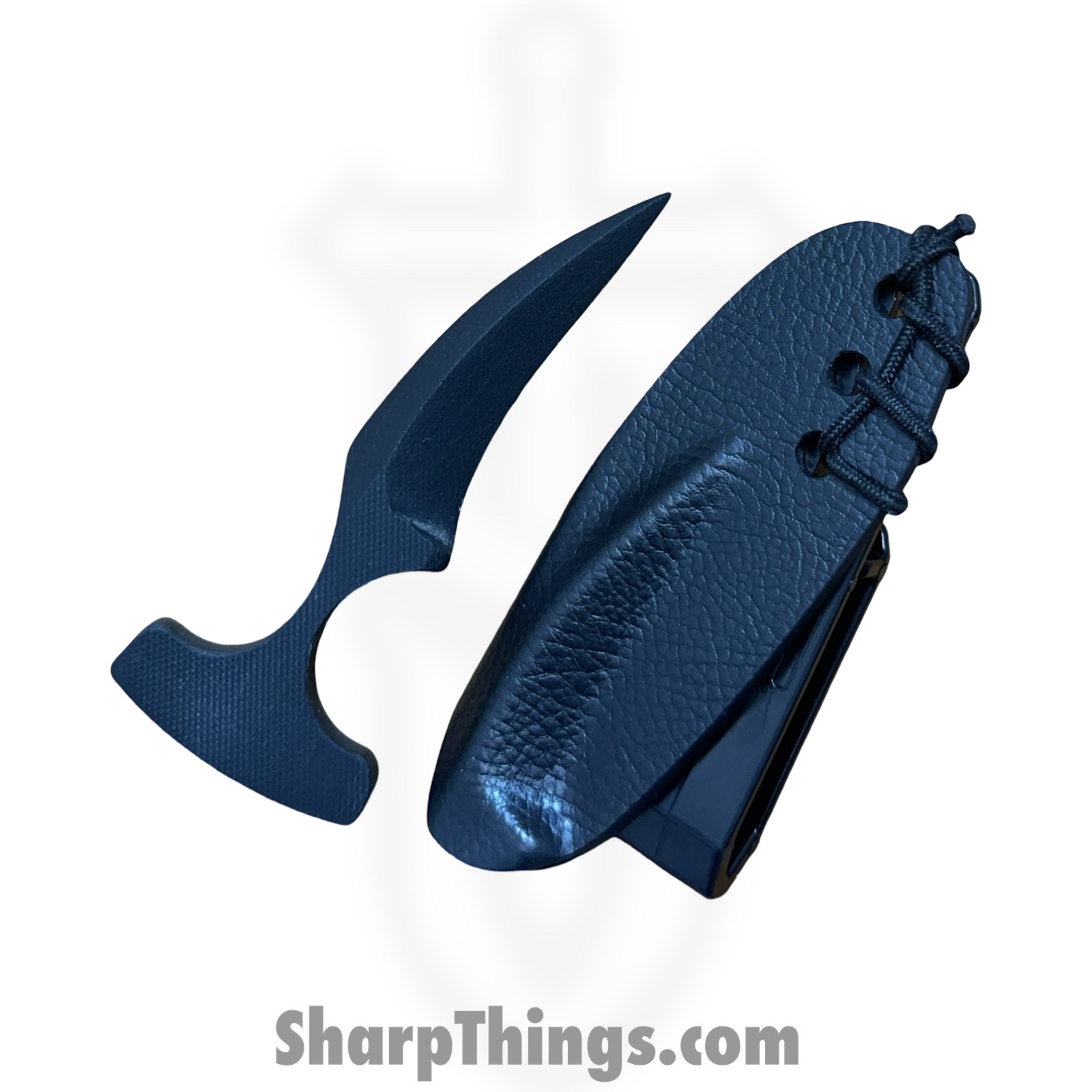 Revenant Corps - RCClvGrl - Clever Girl - Fixed Blade Knife - G-10 Coated Hawkbill - G10 - Black - Image 6