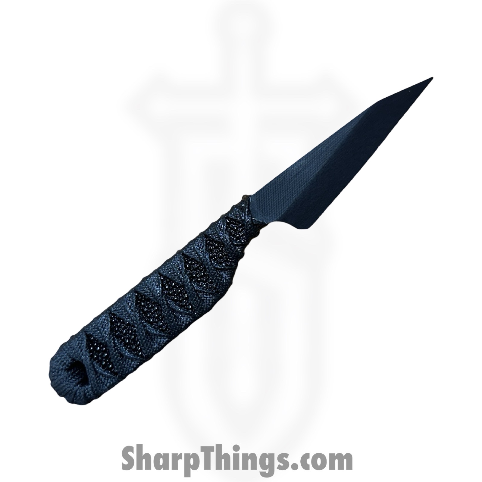 Revenant Corps - RCKV2Blk - RCK V2 - Fixed Blade Knife - G-10 Coated Wharncliffe - Tsukomaki Wrap - Black - Image 2