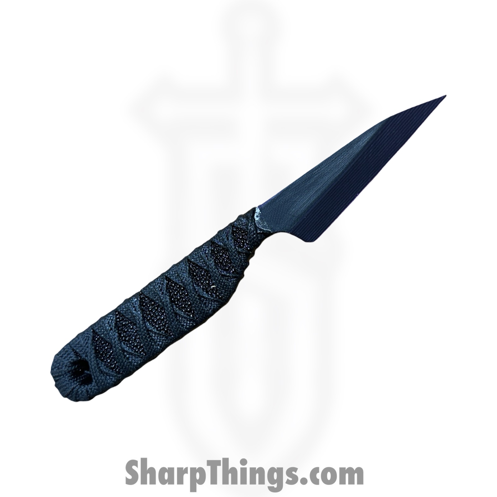Revenant Corps - RCKV2Pur - RCK V2 - Fixed Blade Knife - G-10 Coated Wharncliffe - Tsukomaki Wrap - Purple