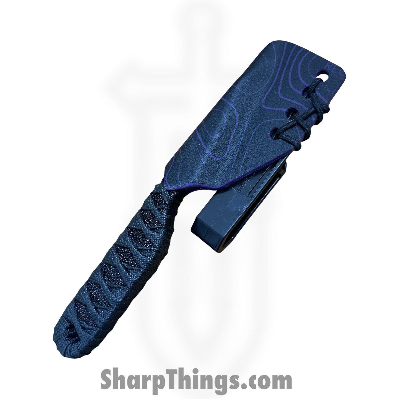 Revenant Corps - RCKV2Pur - RCK V2 - Fixed Blade Knife - G-10 Coated Wharncliffe - Tsukomaki Wrap - Purple - Image 4