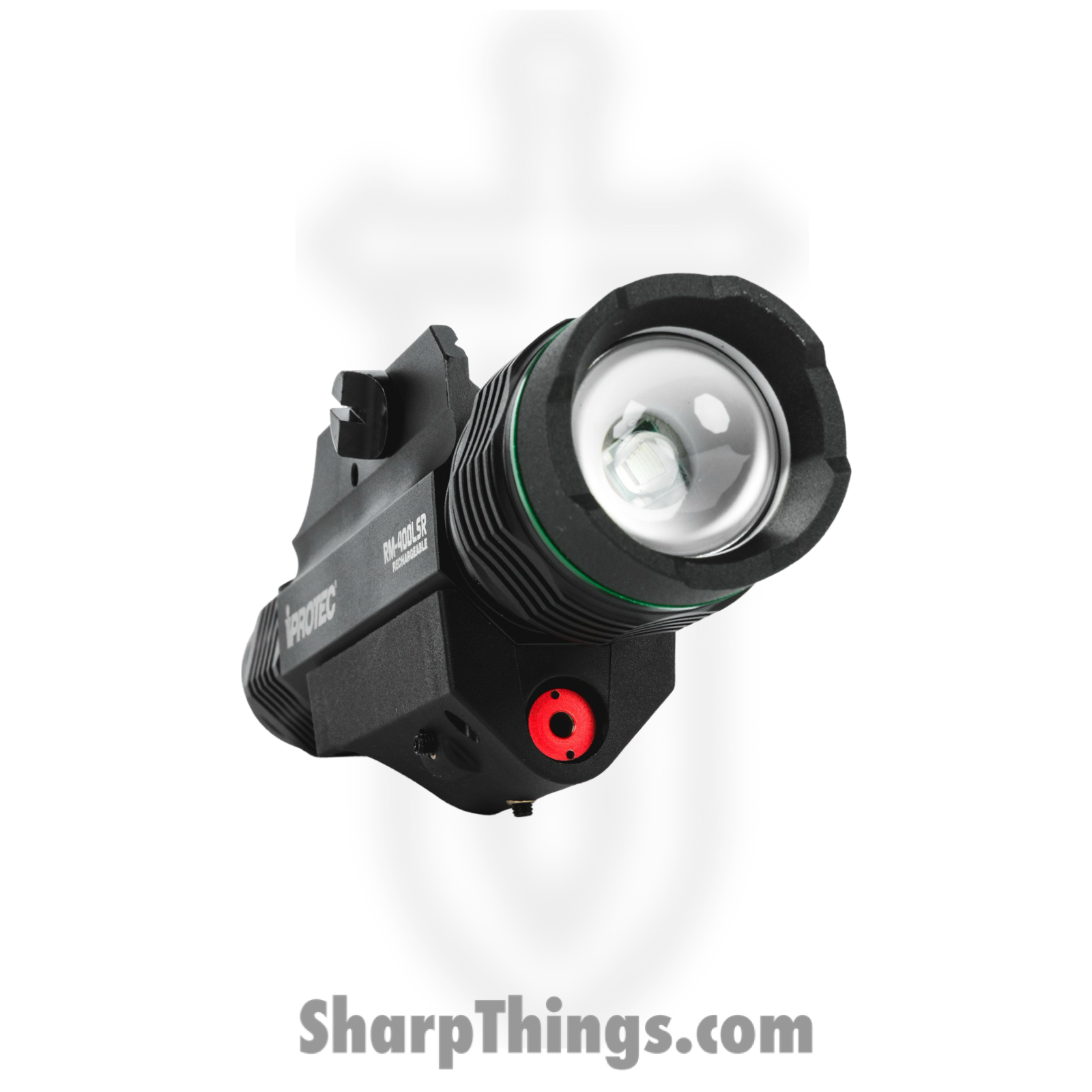IPROTEC - RM400LSR - Firearm Light and Laser Combo - Aluminum - Black - Image 4