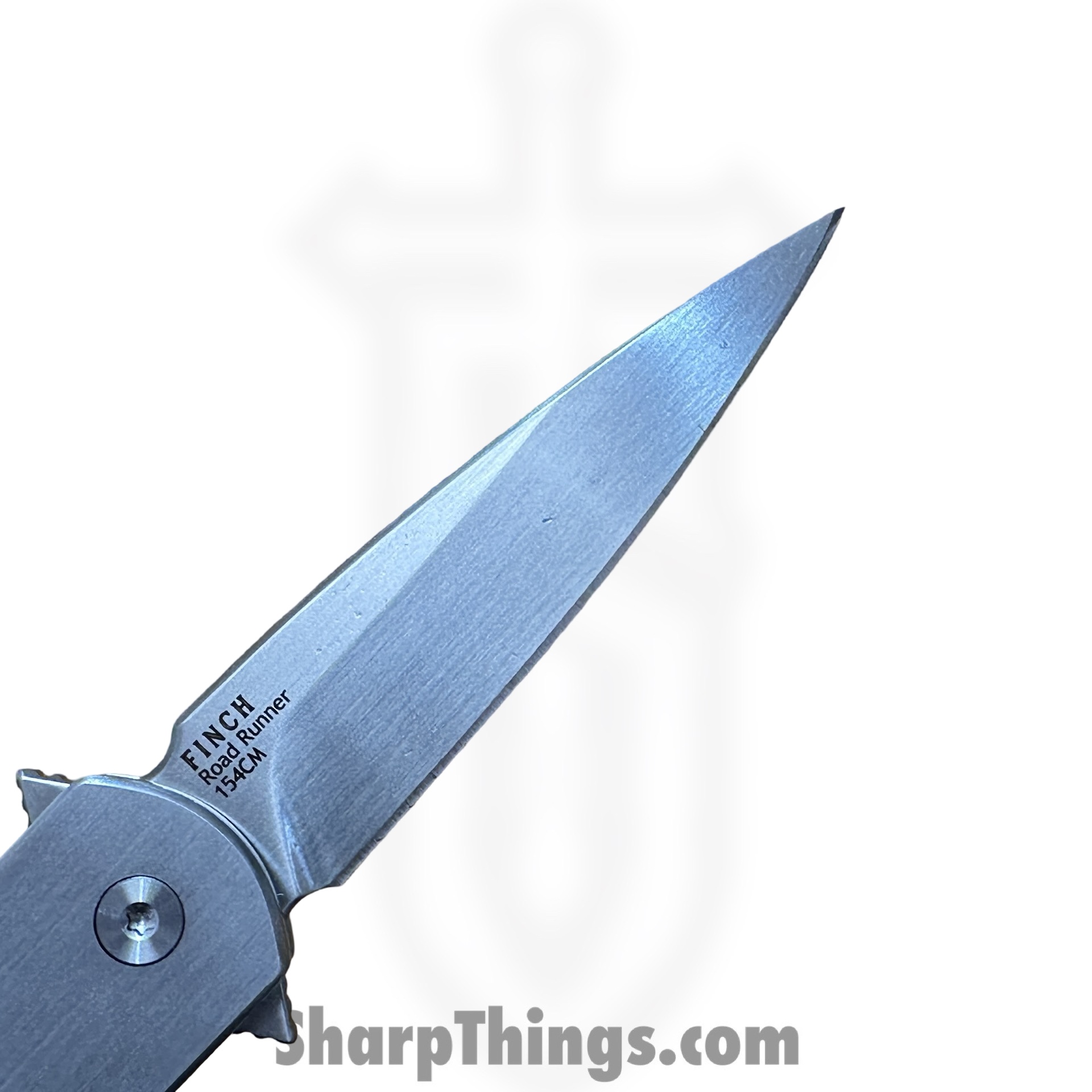 Finch Knife Co. - RR155 - Road Runner Street Heat - Folding Knife - 154CM Satin Spear Point - Carbon Fiber - Red/White/Blue - Image 5