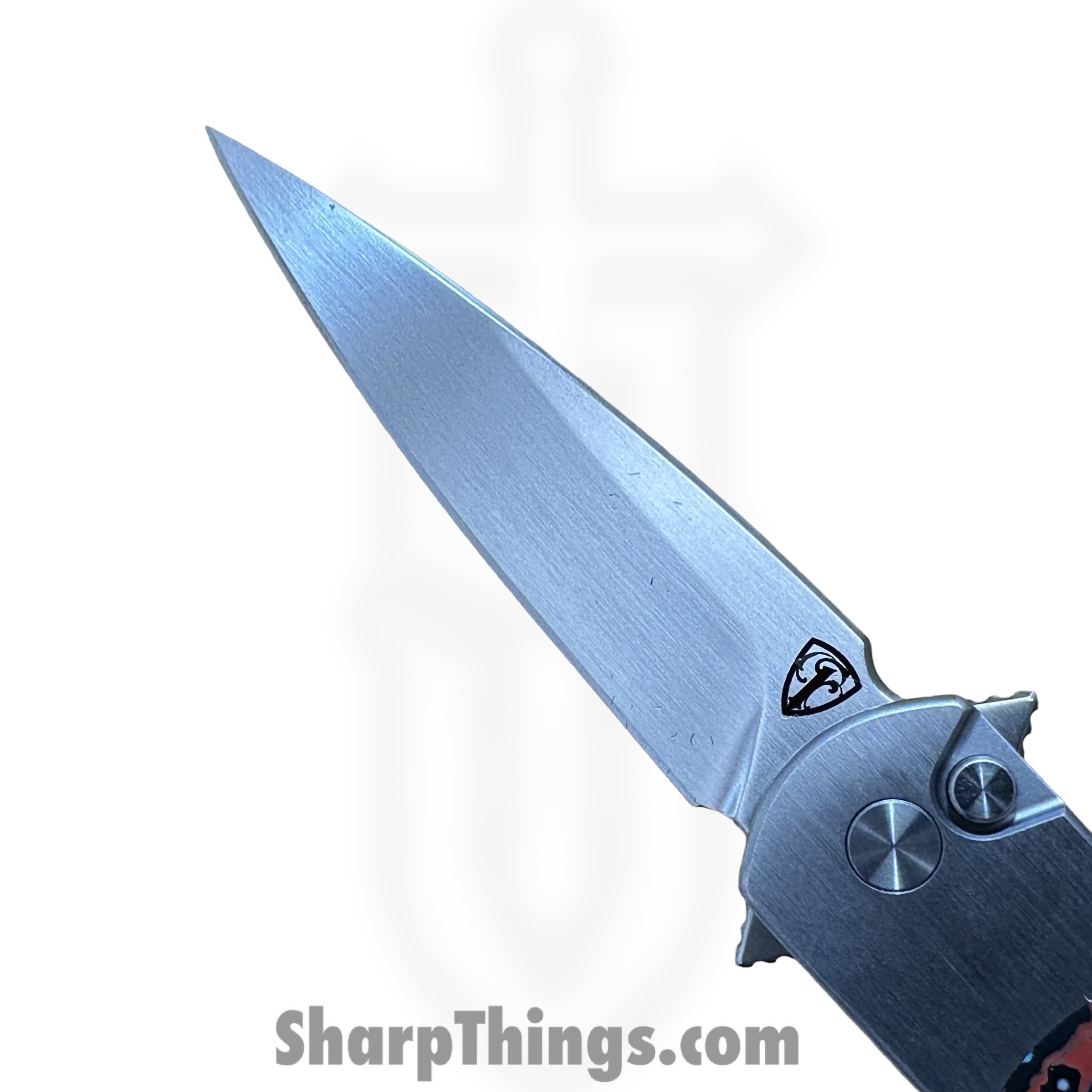 Finch Knife Co. - RR155 - Road Runner Street Heat - Folding Knife - 154CM Satin Spear Point - Carbon Fiber - Red/White/Blue - Image 7