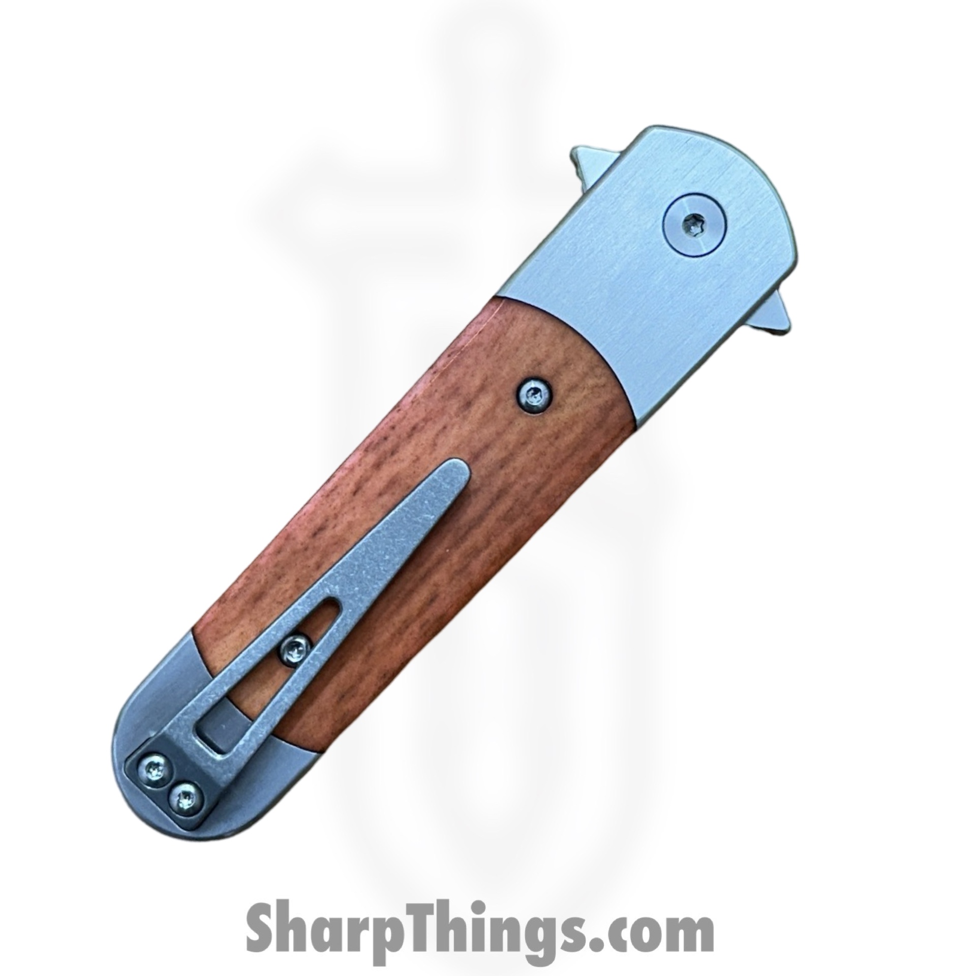 Finch Knife Co. - RR320 - Road Runner Honey Ridge - Folding Knife - 154CM Satin Spear Point - Bone - Tan - Image 4