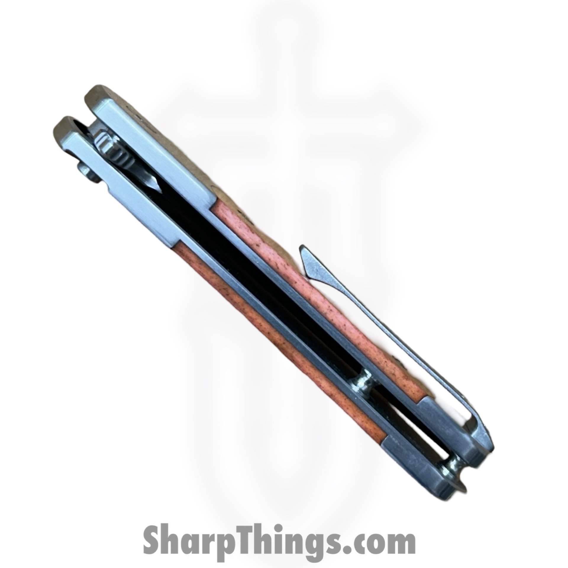 Finch Knife Co. - RR320 - Road Runner Honey Ridge - Folding Knife - 154CM Satin Spear Point - Bone - Tan - Image 7