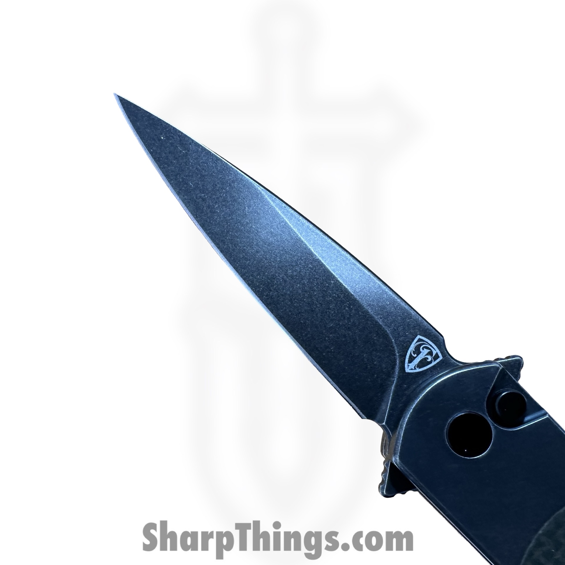 Finch Knife Co. - RR415 - Road Runner Swamp Ranger - Folding Knife - 154CM Blackwash Spear Point - Micarta - Black - Image 3