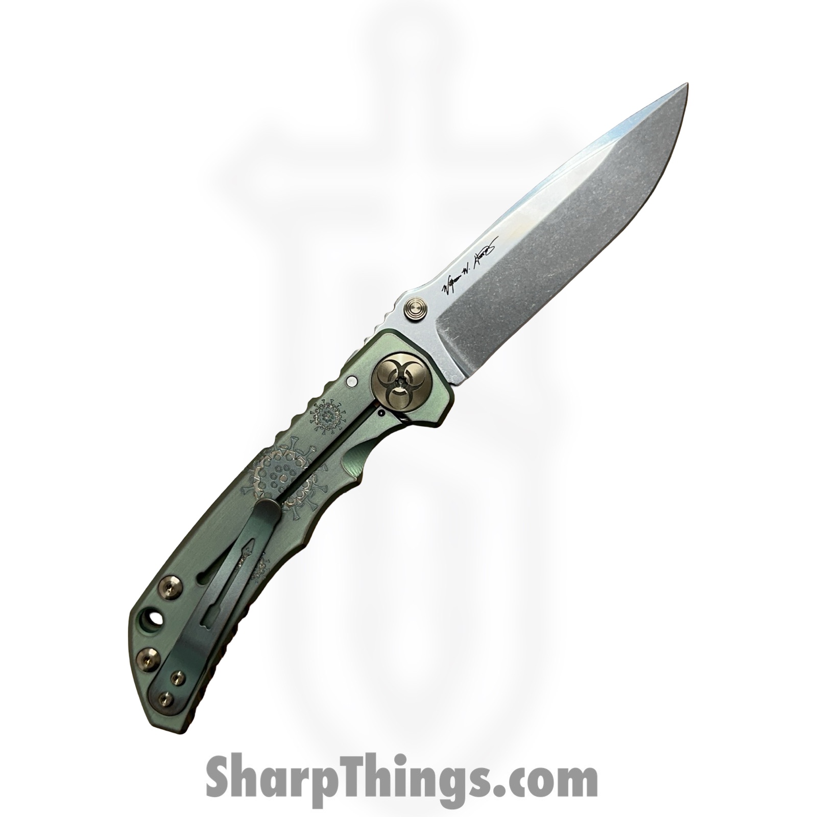 Spartan Blades - SF5PLAGUE - Spartan Harsey - Folding Knife - CPM MagnaCut Stonewash Drop Point - Titanium - Plague Doctor - Image 2