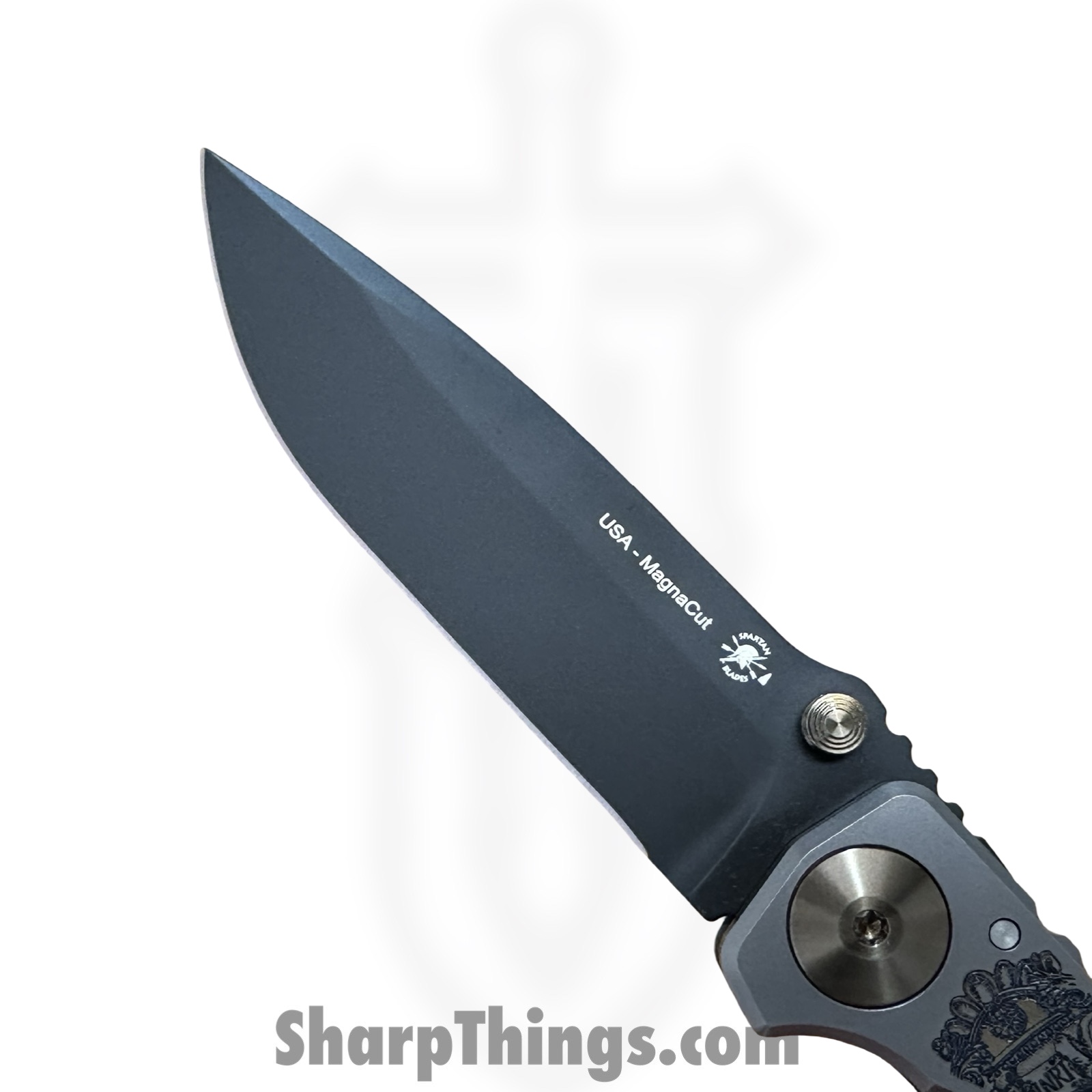 Spartan Blades - SF5CRUS - Spartan Harsey - Folding Knife - CPM MagnaCut Coated Drop Point - Titanium - Crusaform - Image 7