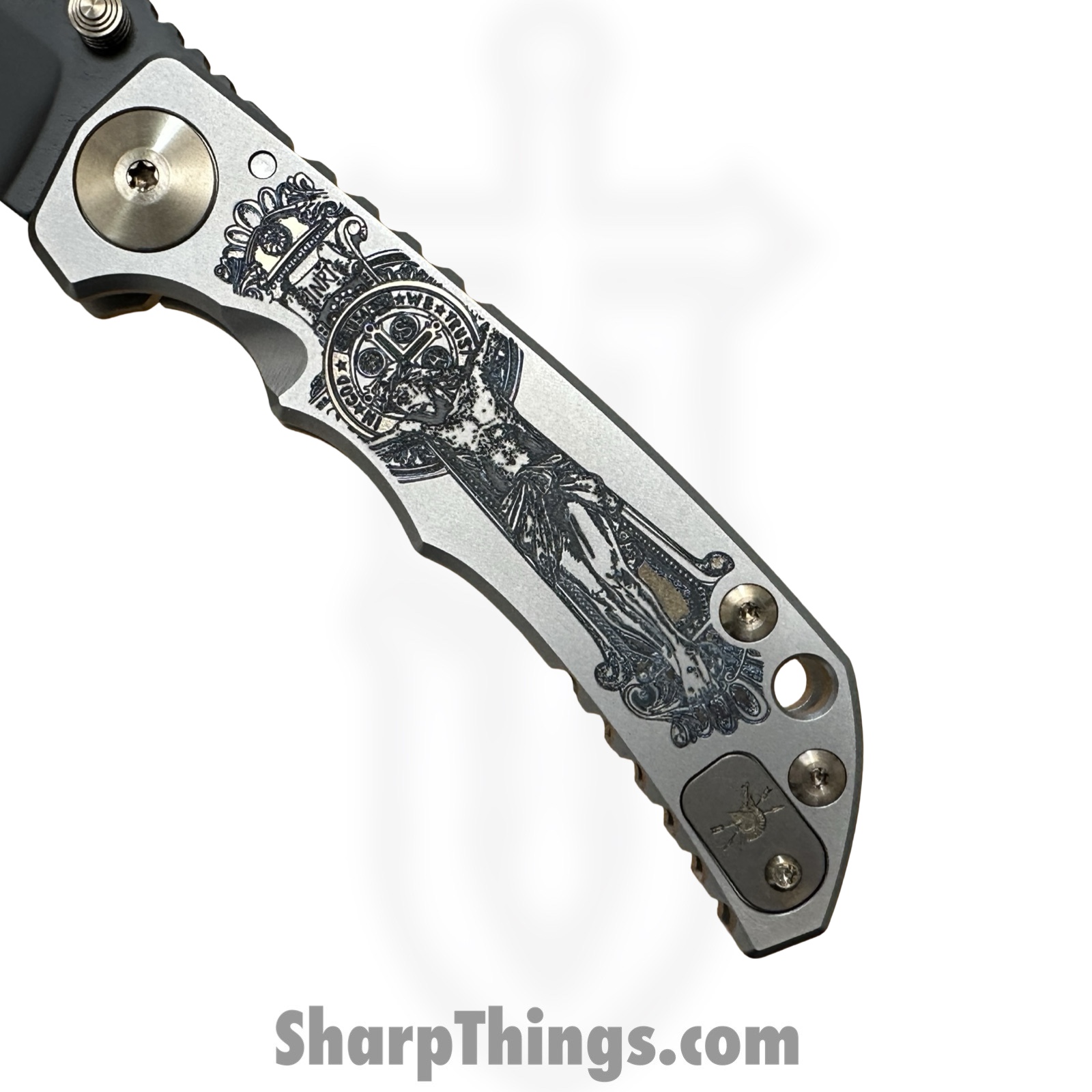 Spartan Blades - SF5CRUS - Spartan Harsey - Folding Knife - CPM MagnaCut Coated Drop Point - Titanium - Crusaform - Image 6