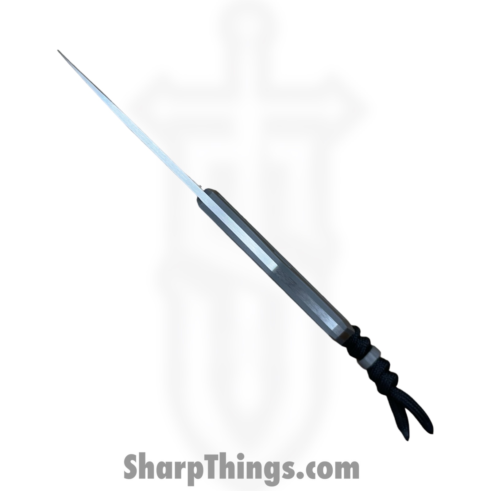 Jack Wolf Knives - VAMPI-FX-01-TI-FLUTE - Vampire FIXedc - Fixed Blade Knife - S90V Satin Spear Point - Titanium - Stonewash - Image 3