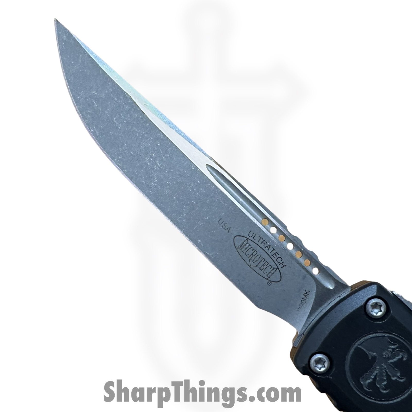 Microtech - 1121-10AP - Ultratech GEN III ZBP - OTF Auto - M390MK Apocalyptic Drop Point - Aluminum - Black - Image 6